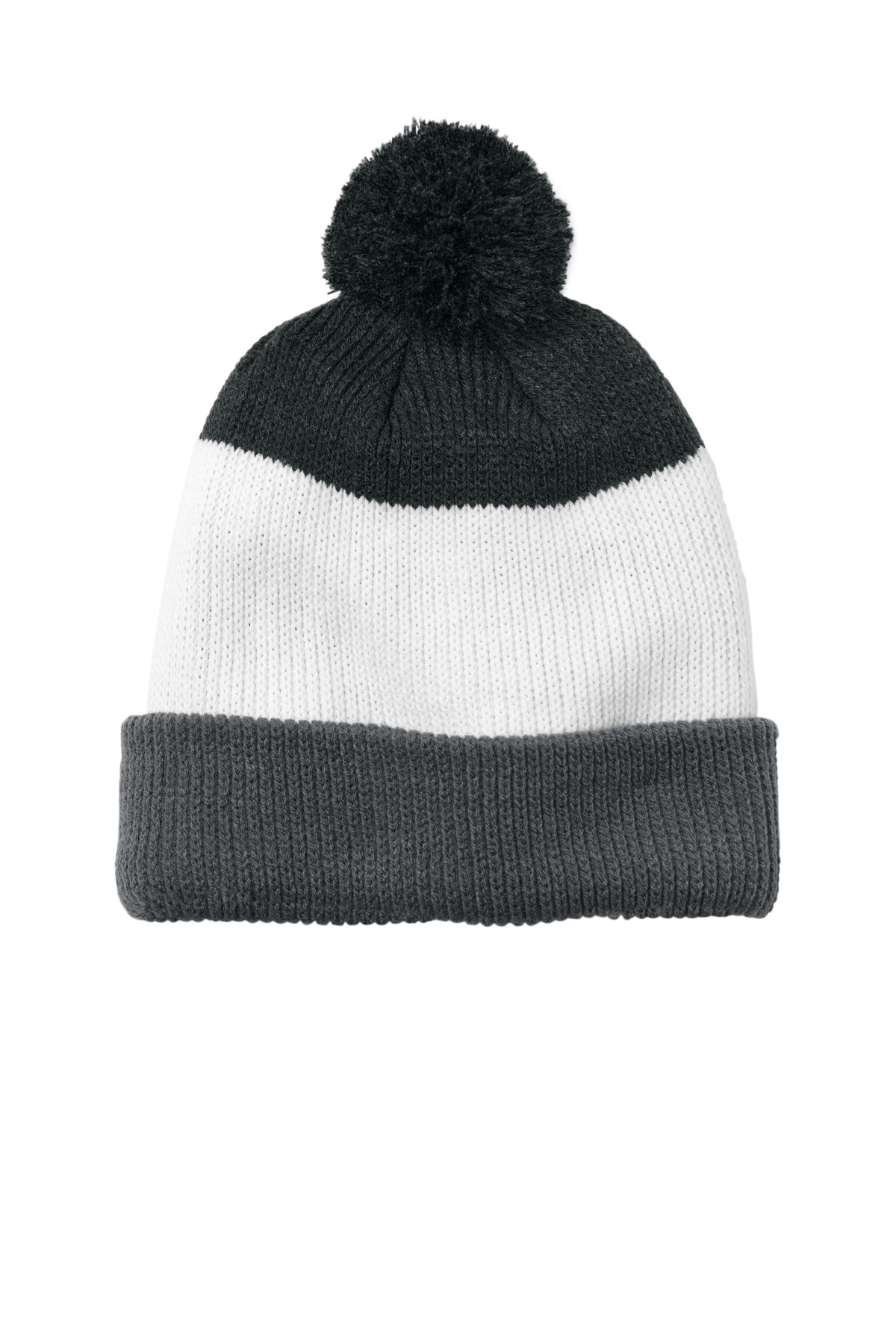 Port Authority ® Cozy Striped Pom Beanie C979 - Image 5