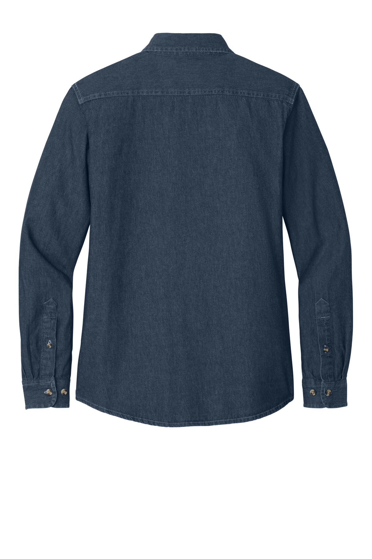 Port & Company Women's Long Sleeve Value Denim Shirt. LSP10