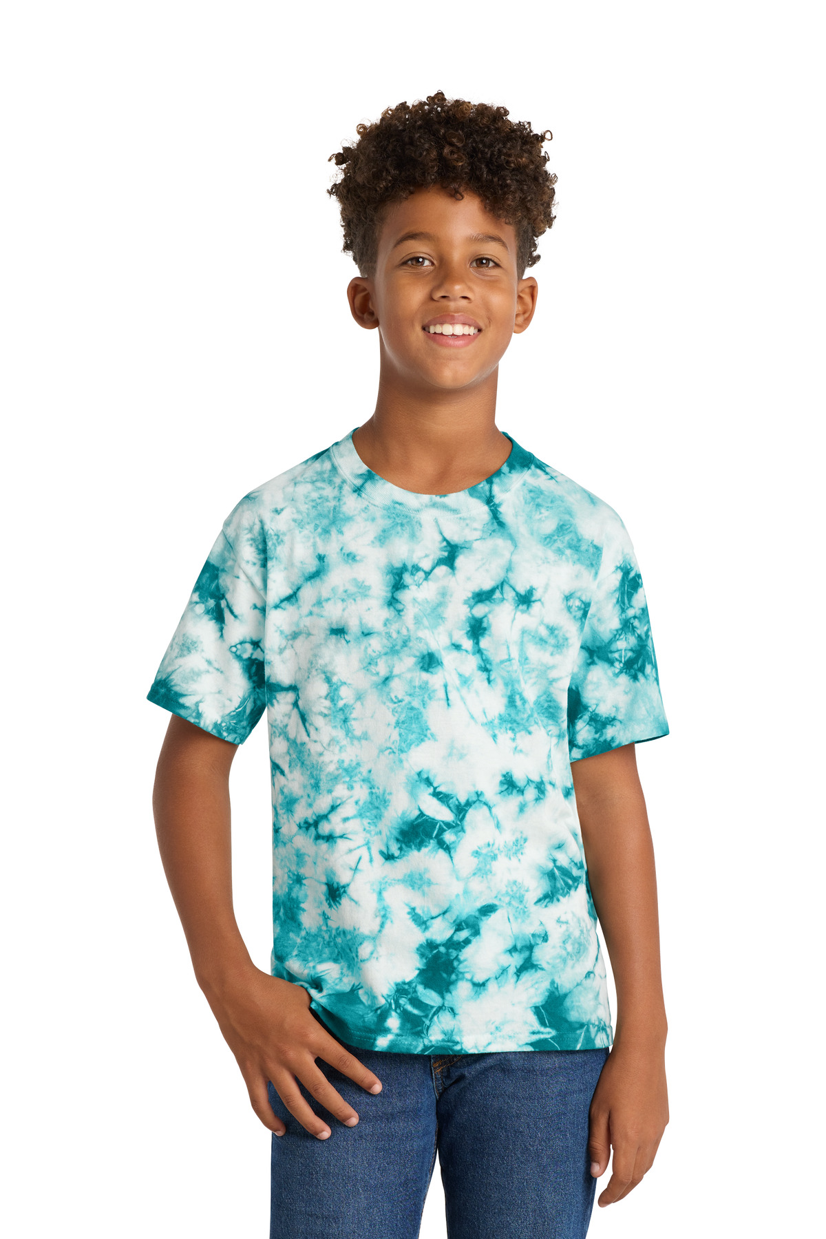 Port & Co Youth Crystal Tie-Dye Tee-Port &#38; Company