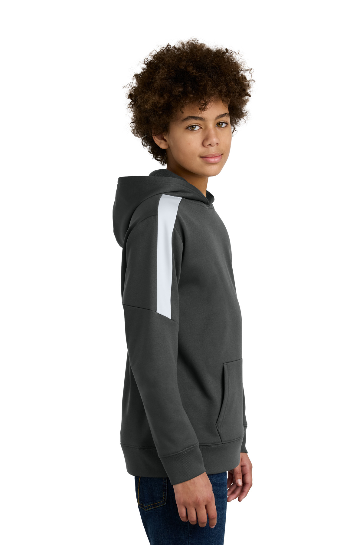 Sport-Tek Youth Sport-Wick Fleece United Pullover Hoodie YST255