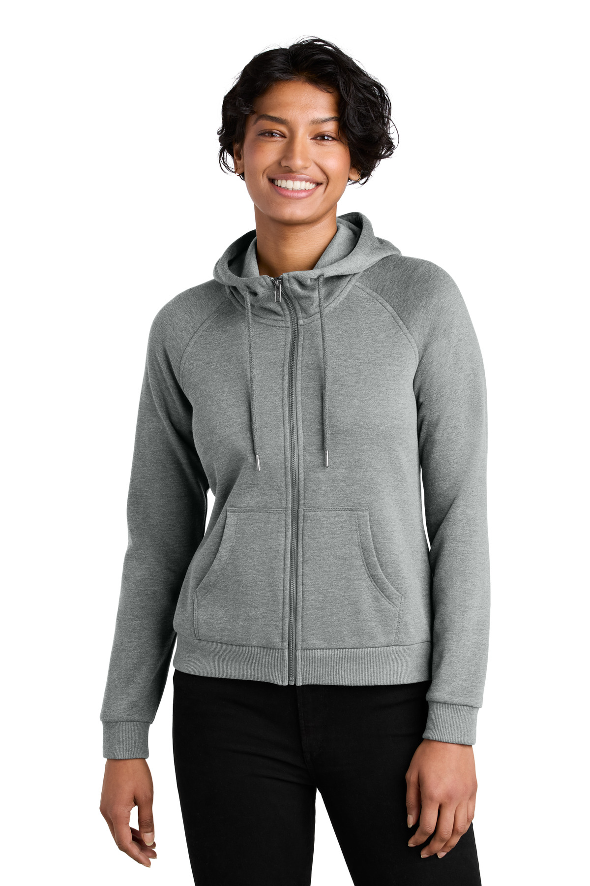 Allmade Women&#8216;s Organic CVC Fleece Full-Zip Hoodie-AllMade