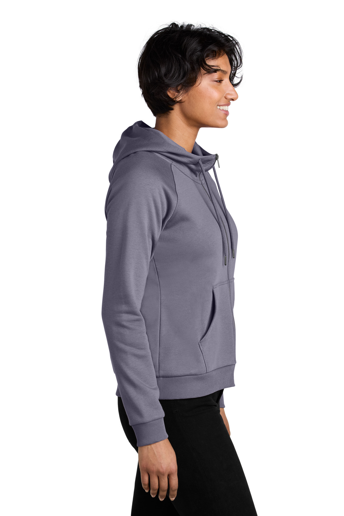 Allmade Women's Organic CVC Fleece Full-Zip Hoodie AL5003