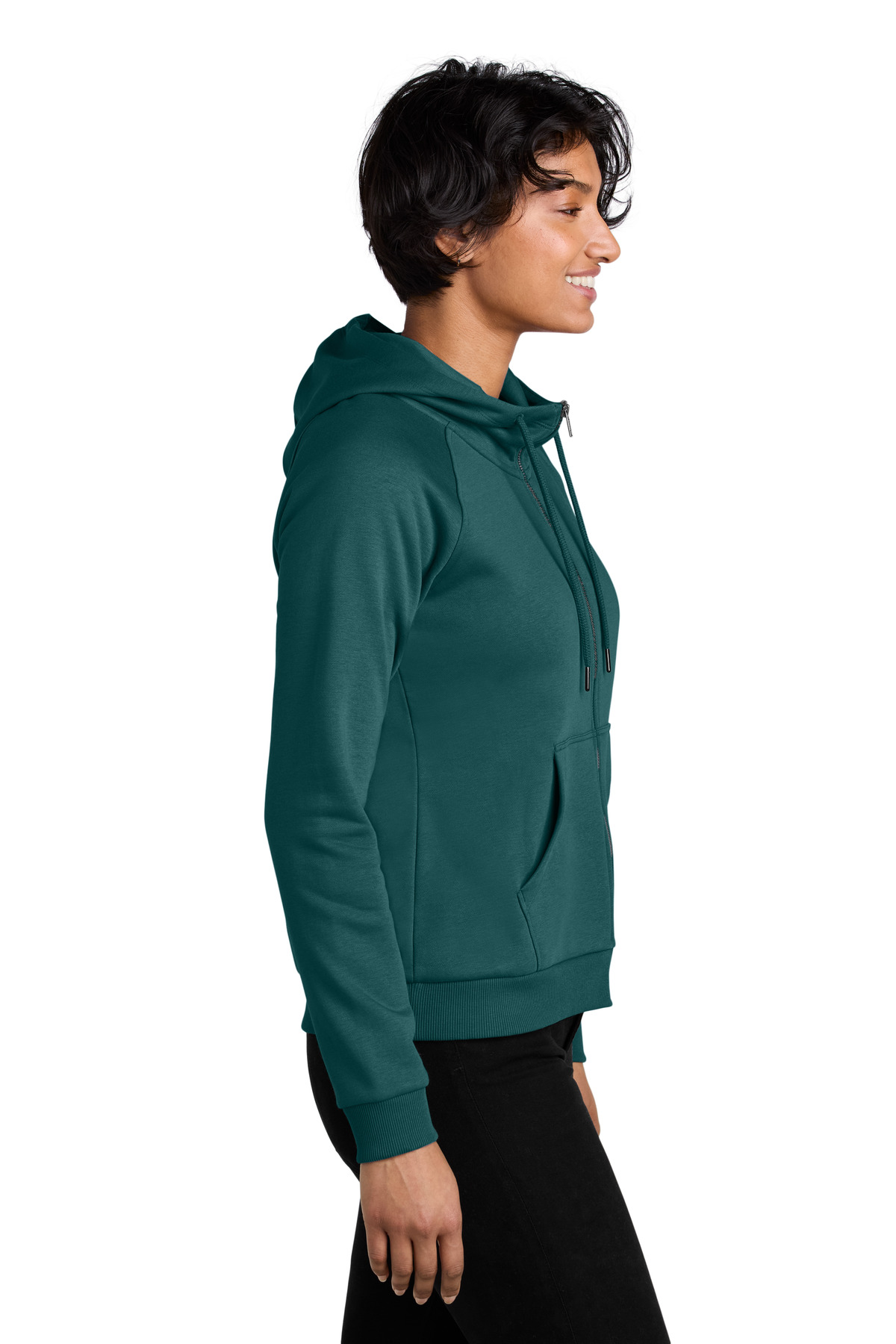 Allmade Women's Organic CVC Fleece Full-Zip Hoodie AL5003