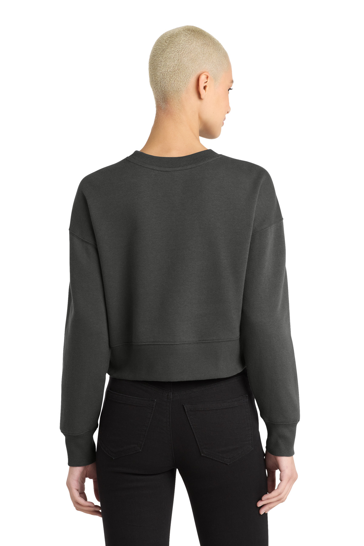 District Women's Perfect Weight Fleece Cropped Crew DT1105