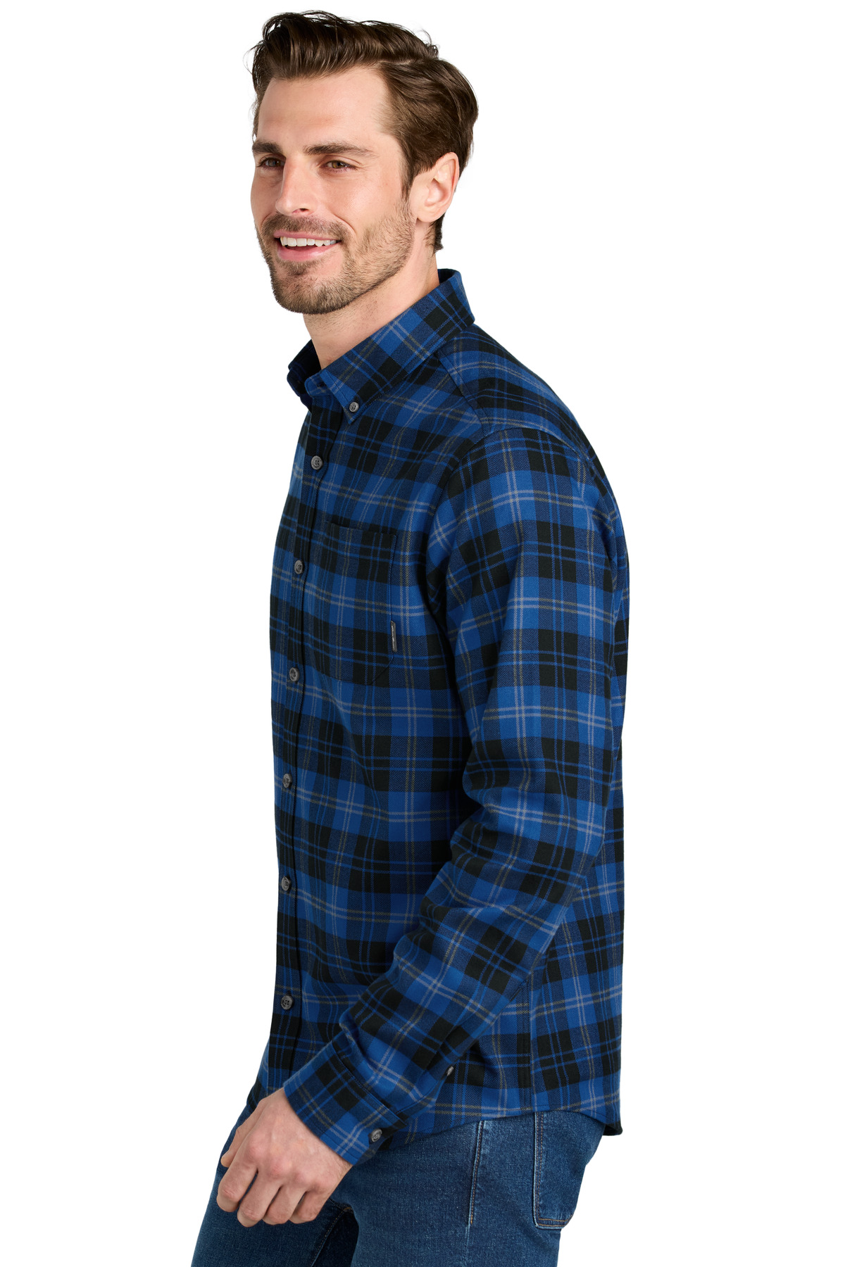 Eddie Bauer Long Sleeve Favorite Flannel Plaid Shirt EB610