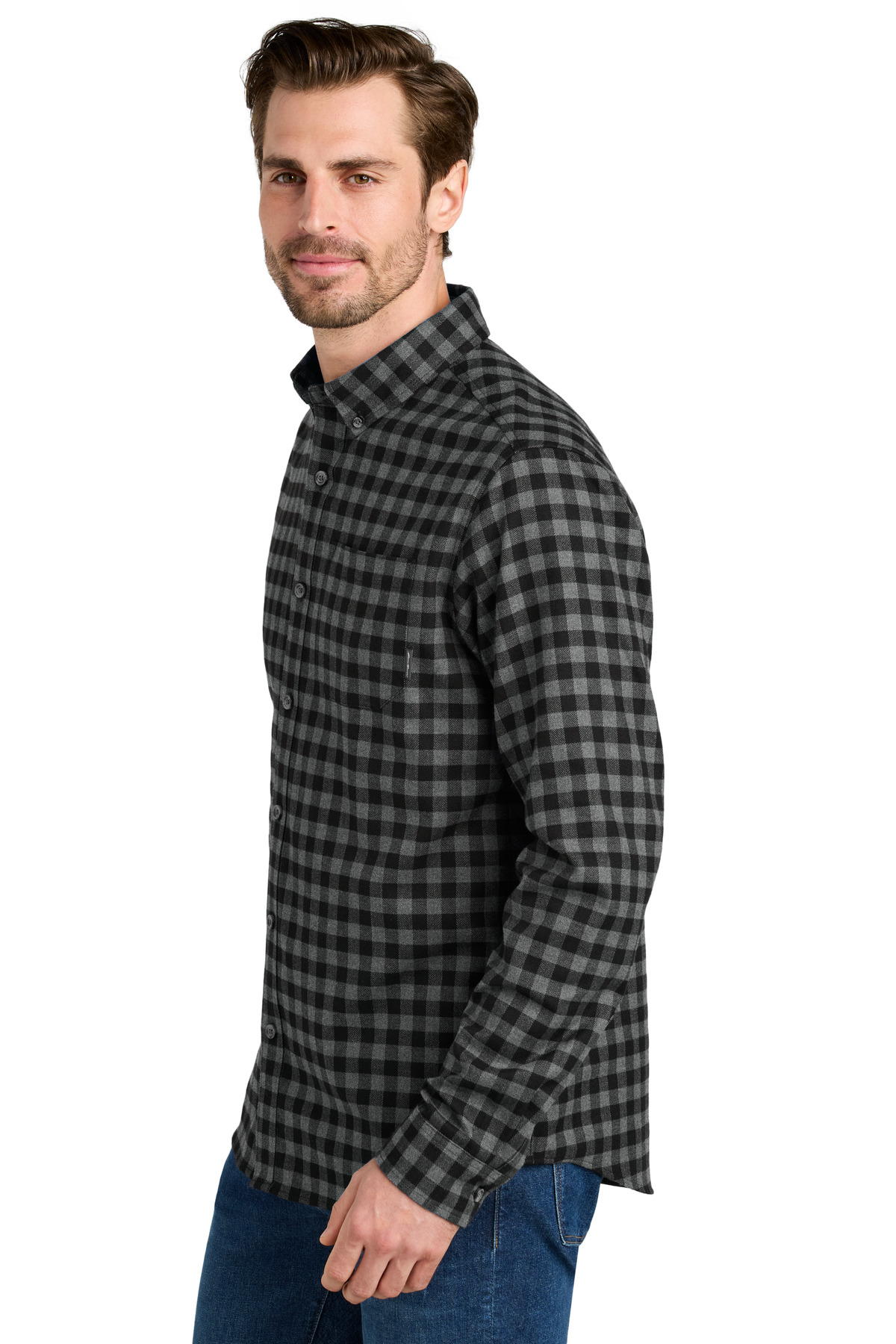 Eddie Bauer Long Sleeve Favorite Flannel Plaid Shirt EB610