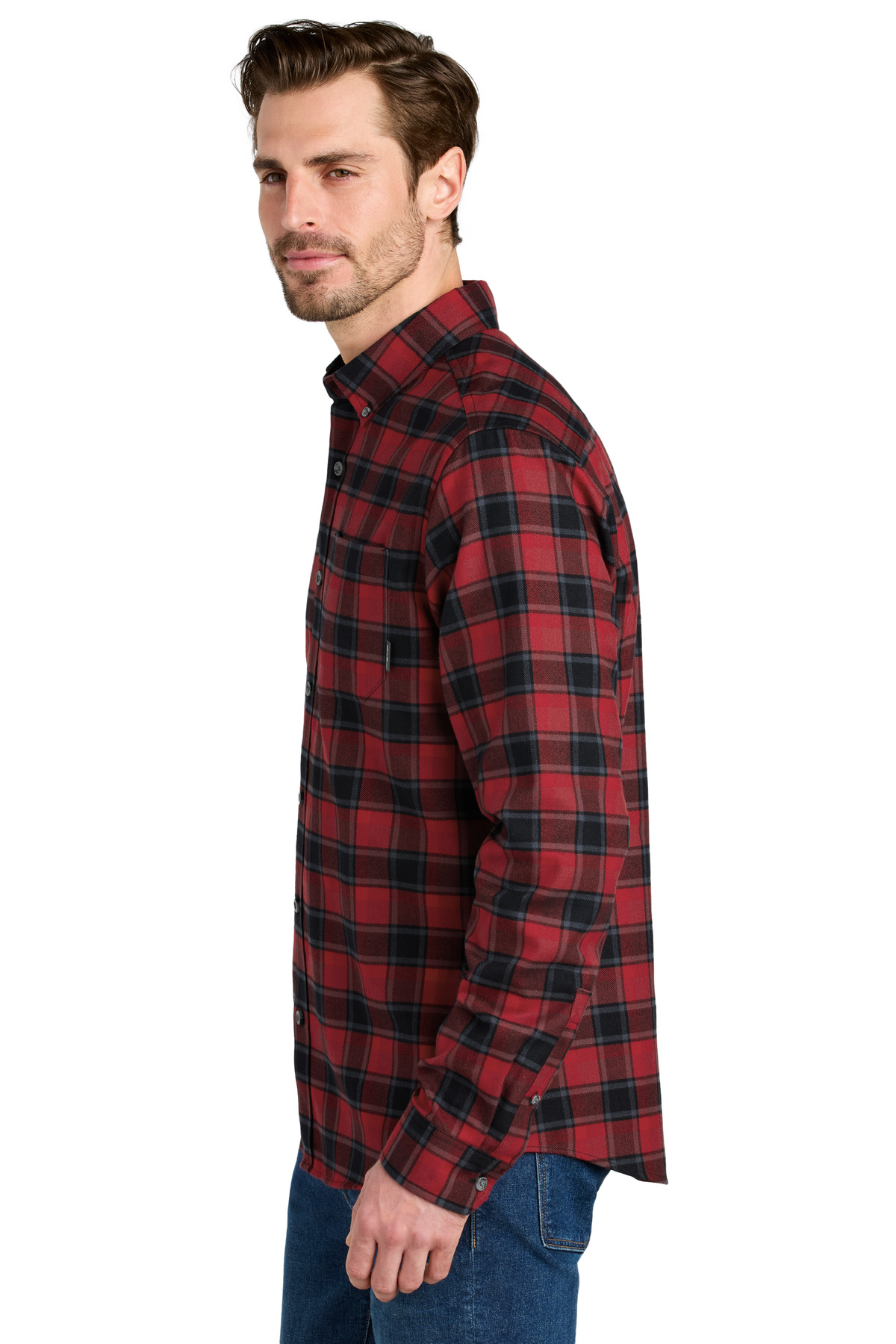 Eddie Bauer Long Sleeve Favorite Flannel Plaid Shirt EB610