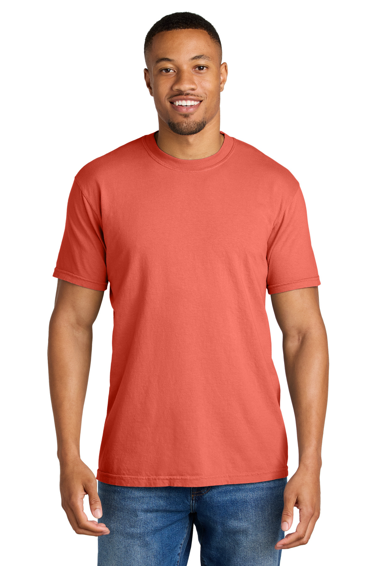 COMFORT COLORS ® Heavyweight Ring Spun Tee. 1717 - Bright Salmon