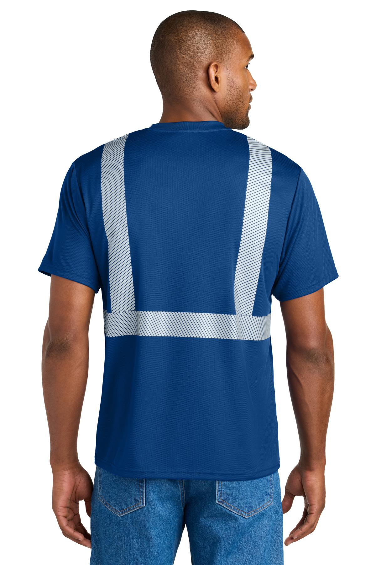 CornerStone Enhanced Visibility Segmented Tape Tee CS206