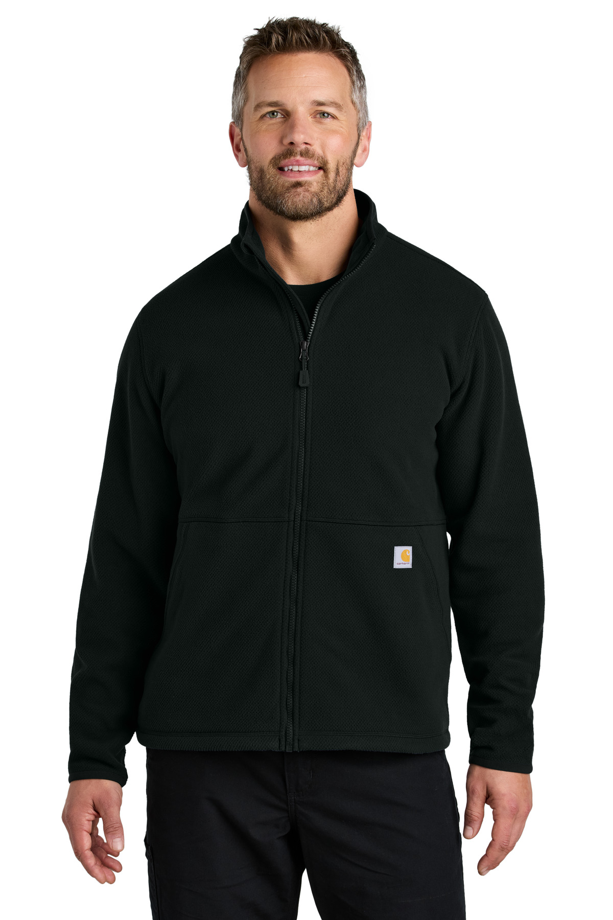 Carhartt Textured Full&#45;Zip Fleece Jacket-Carhartt