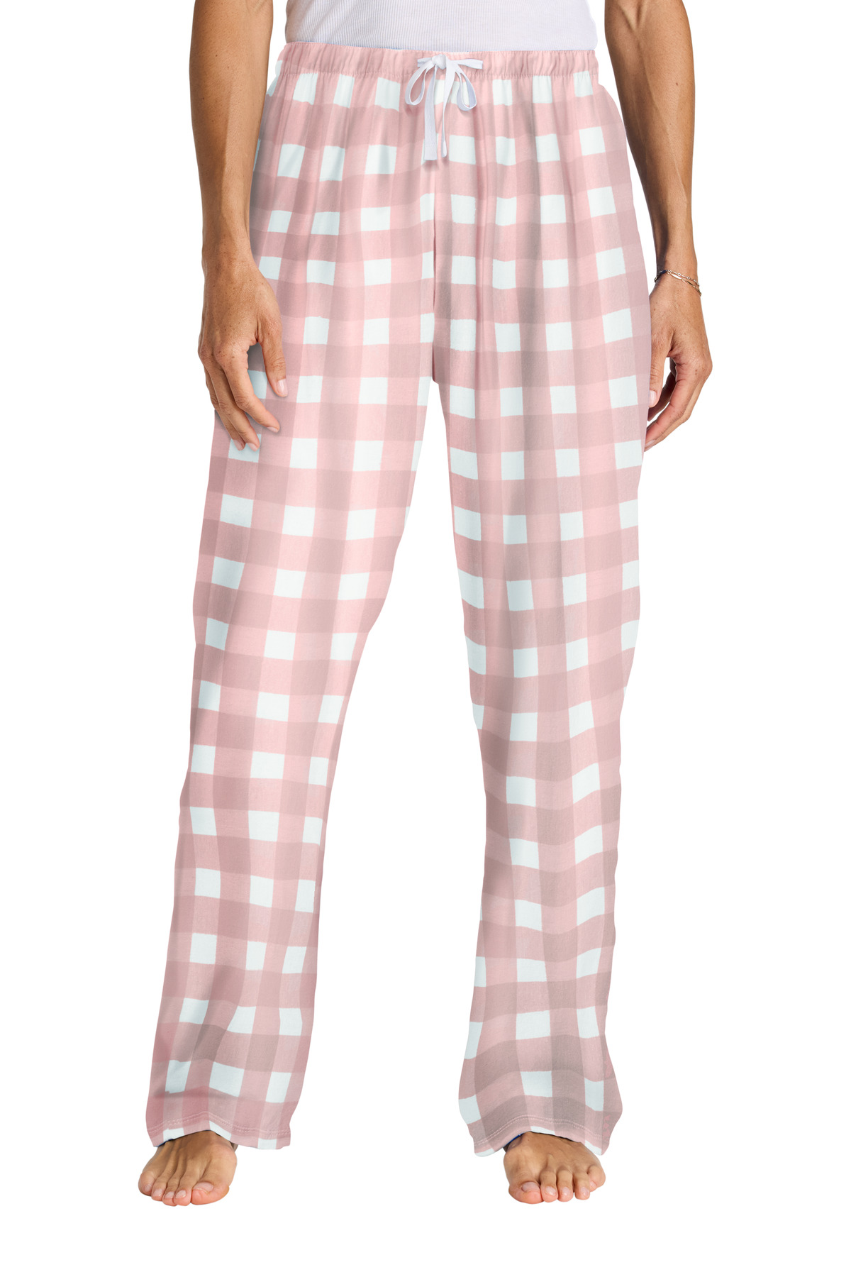 Light Pink/ White Buffalo Check