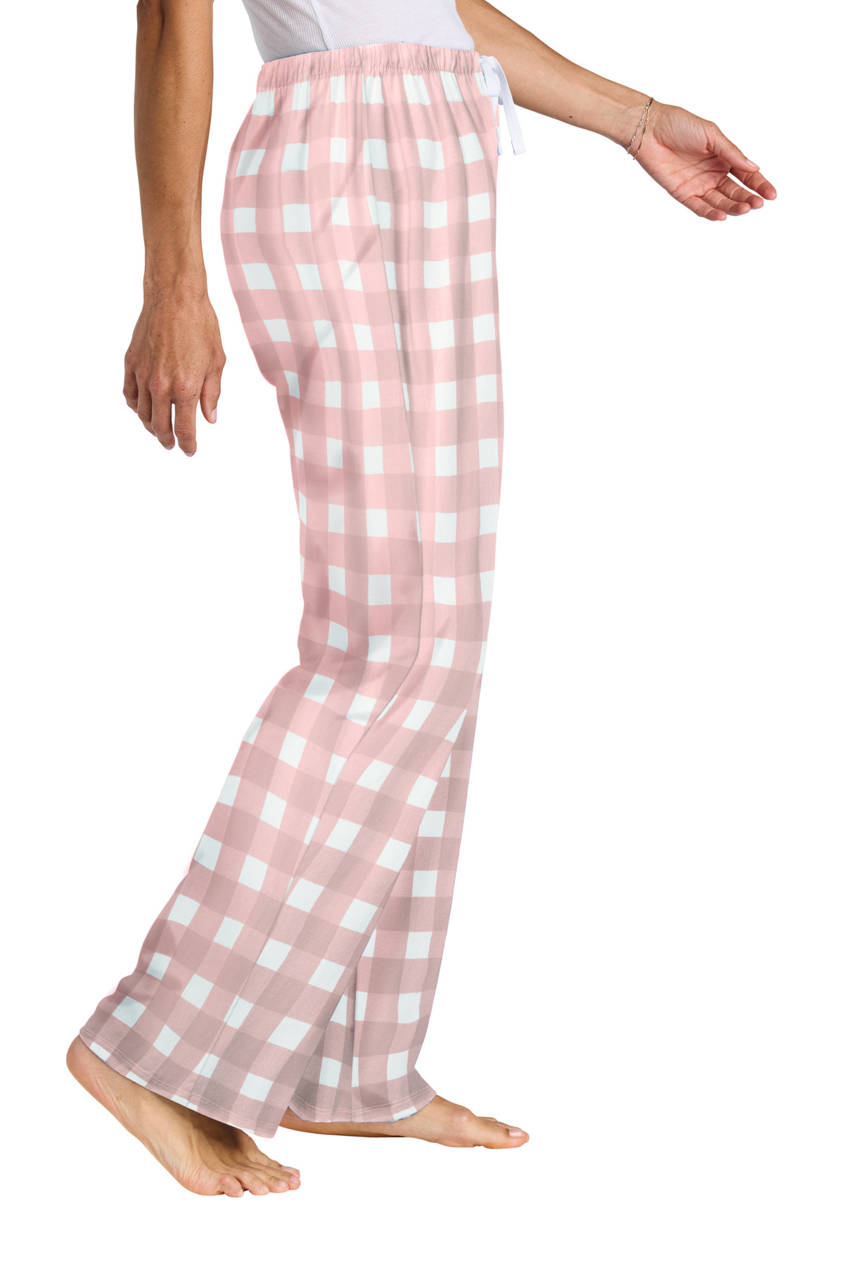 District Women's Flannel Plaid Pant. DT2800