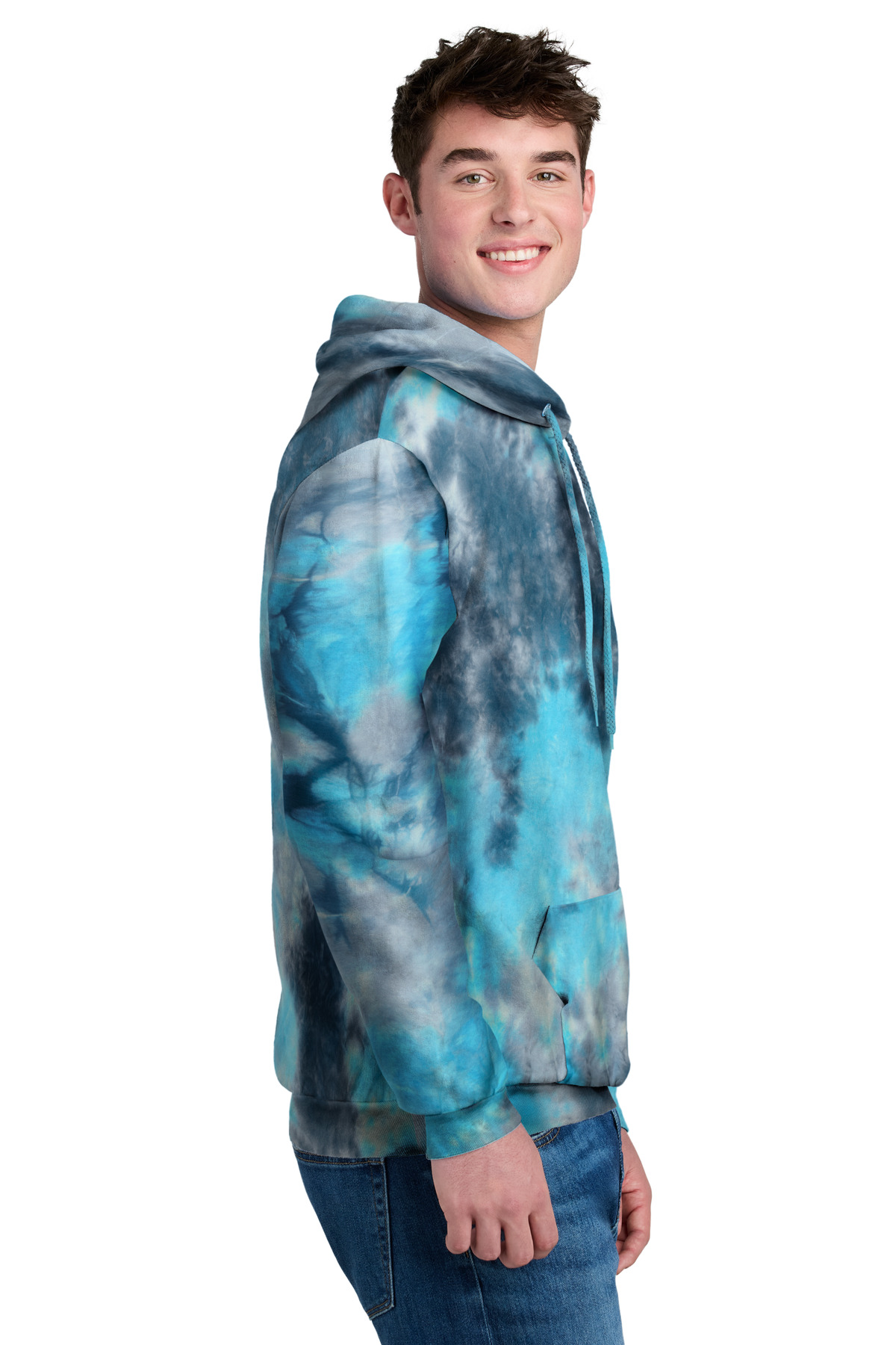 Port & Co Crystal Tie-Dye Pullover Hoodie PC144