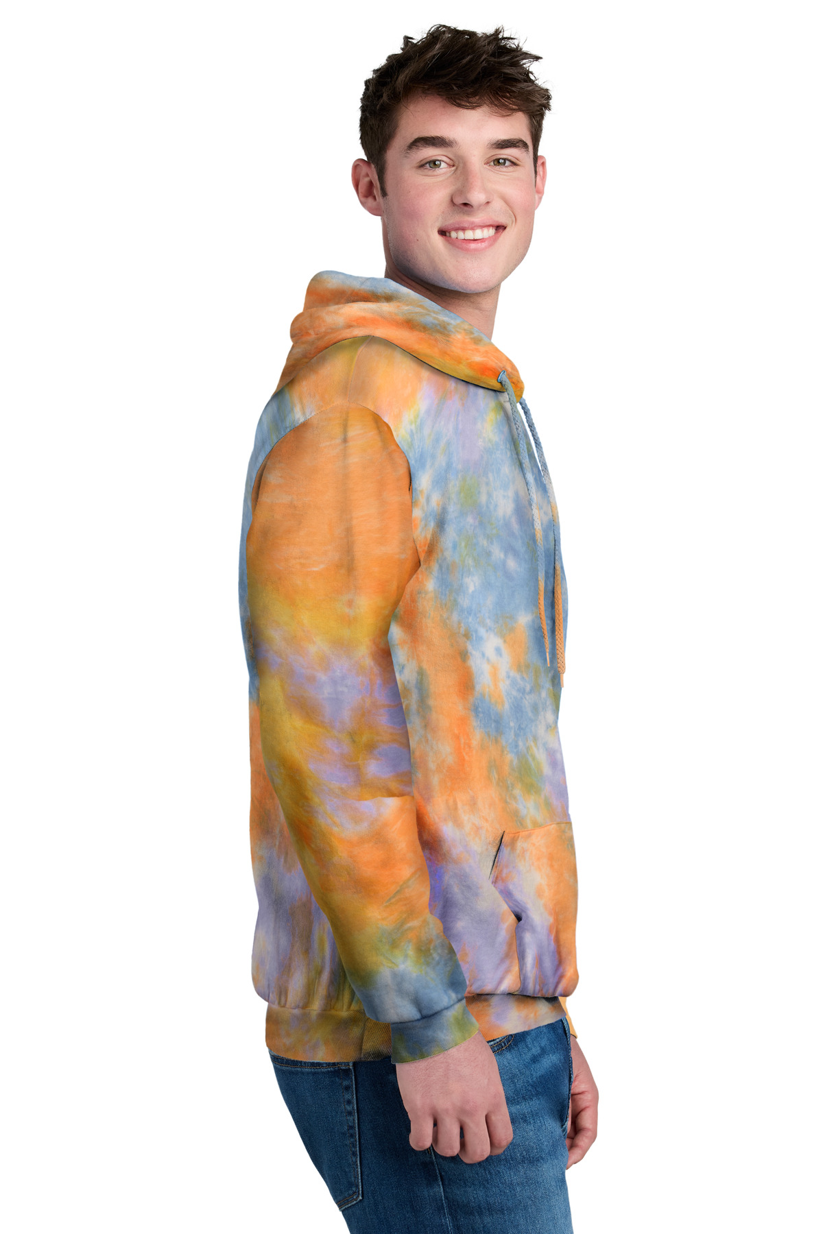 Port & Co Crystal Tie-Dye Pullover Hoodie PC144