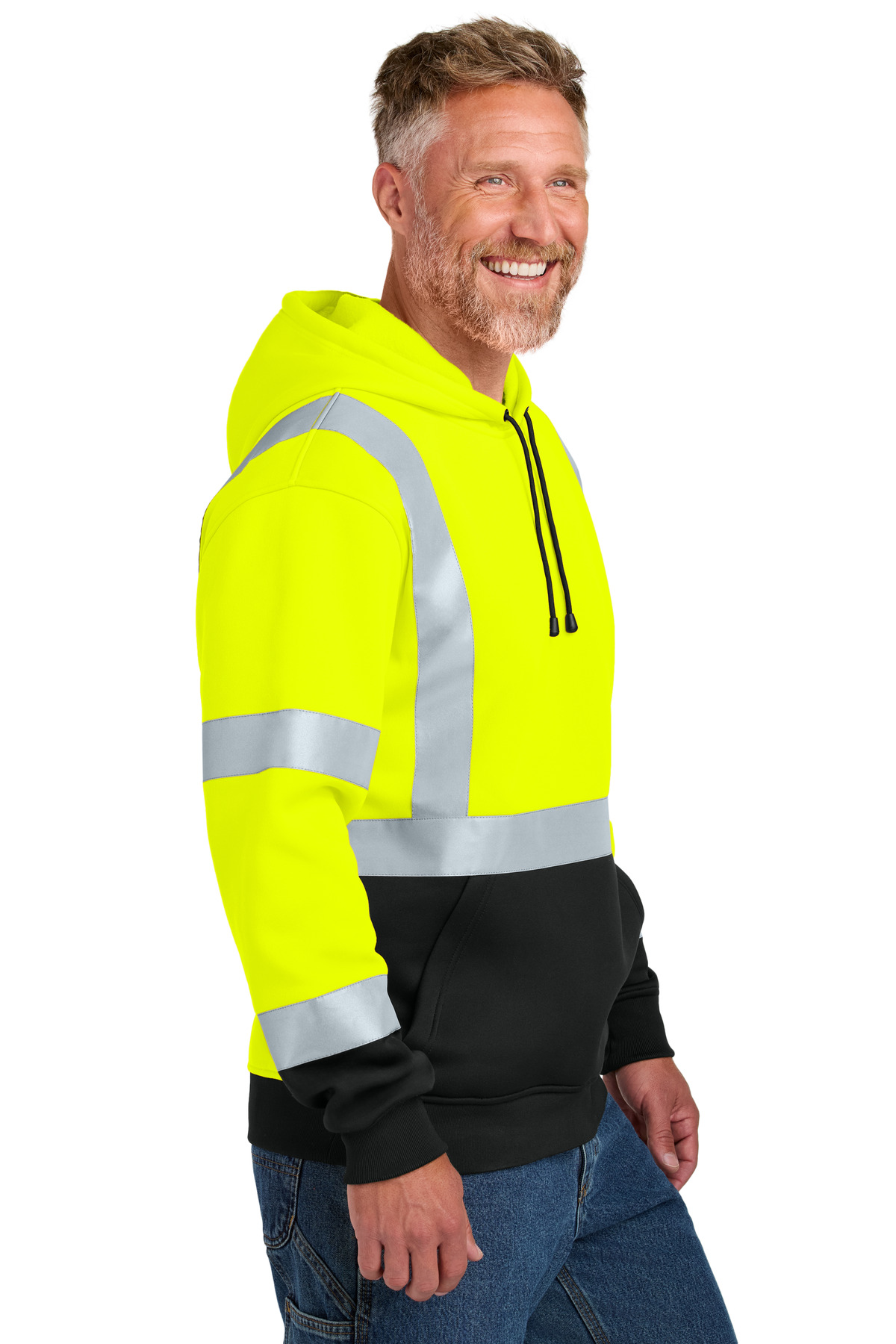 CornerStone ANSI 107 Class 3 Heavy-Duty Fleece Pullover Hoodie CSF301
