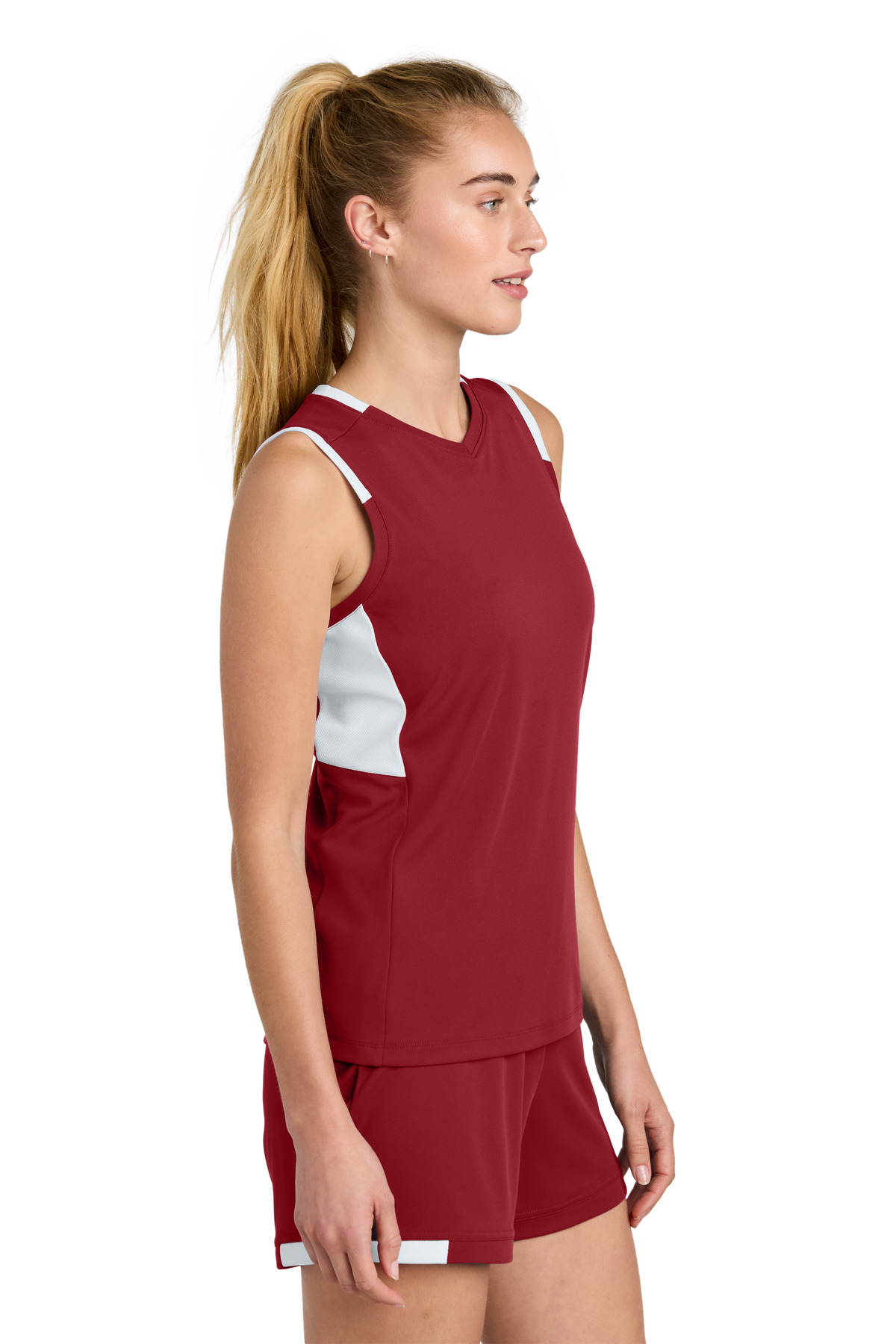 Sport-Tek Women's Club Sleeveless V-Neck LST441