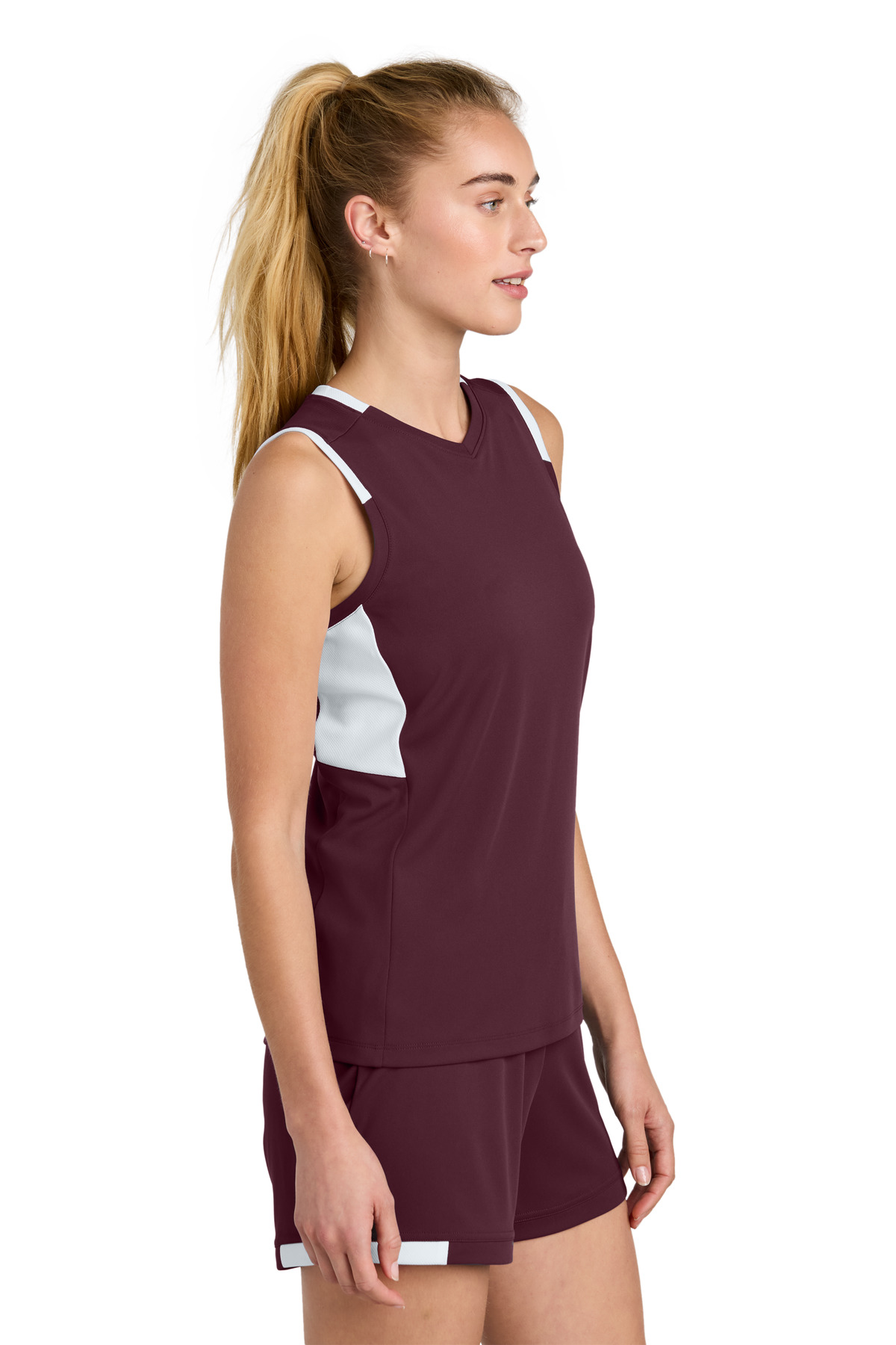 Sport-Tek Women's Club Sleeveless V-Neck LST441