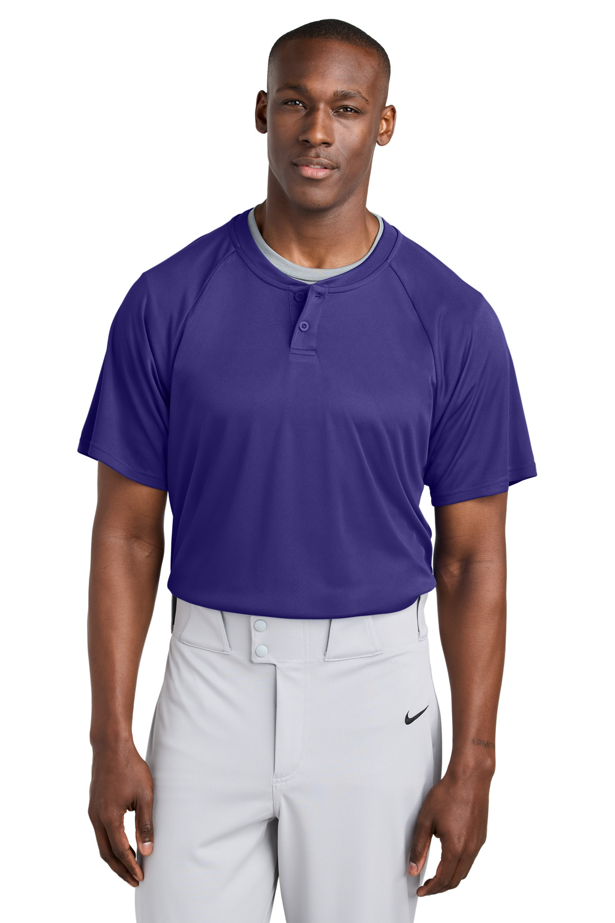 Sport-Tek ® PosiCharge ® Competitor ™ 2-Button Henley ST359 - Purple