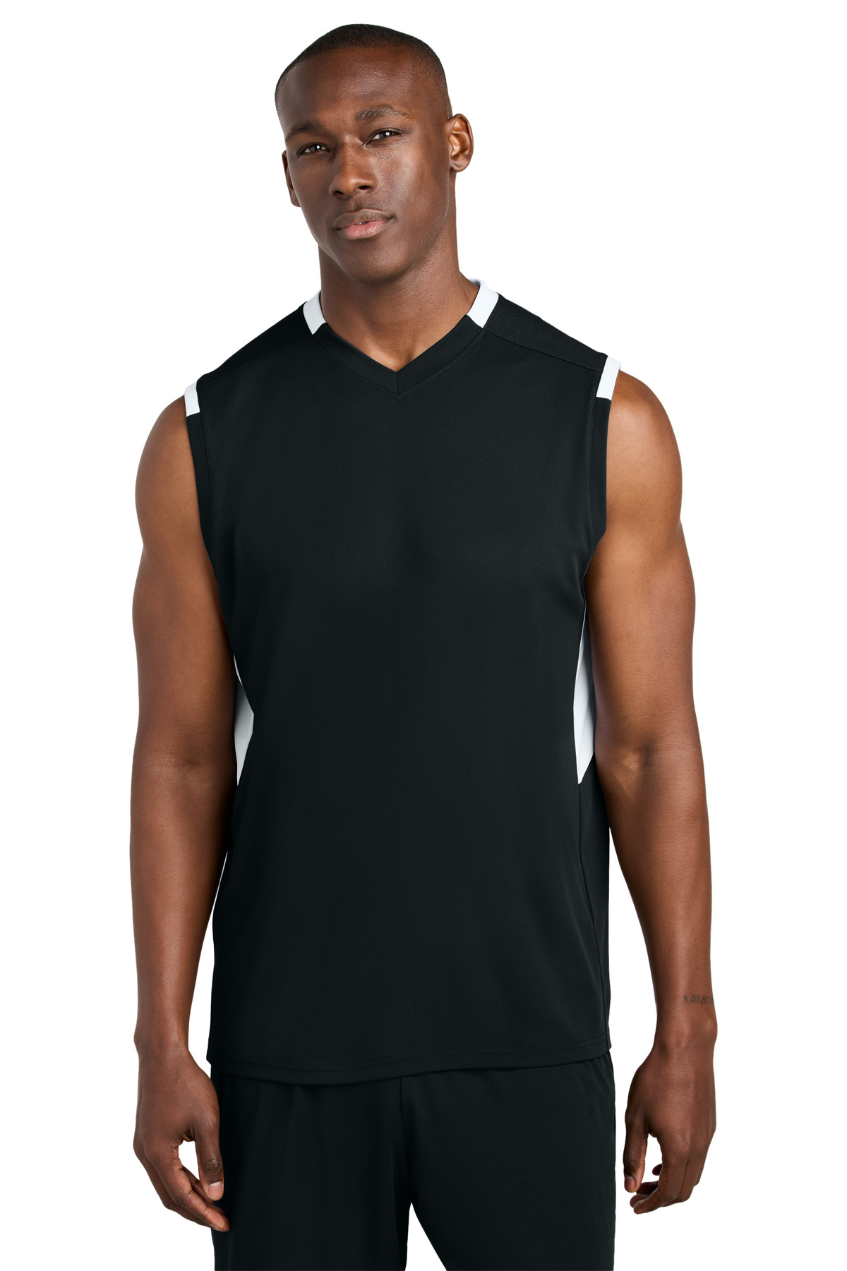 Sport-Tek Club Sleeveless V-Neck-Sport&#45;Tek