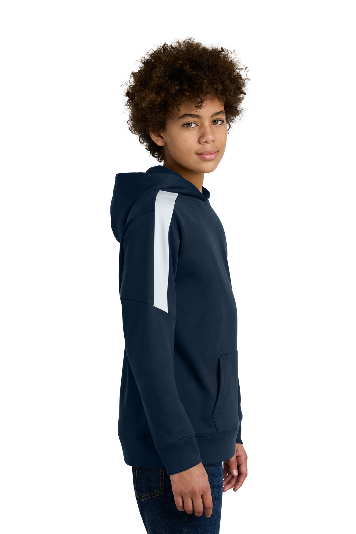 Sport-Tek Youth Sport-Wick Fleece United Pullover Hoodie YST255