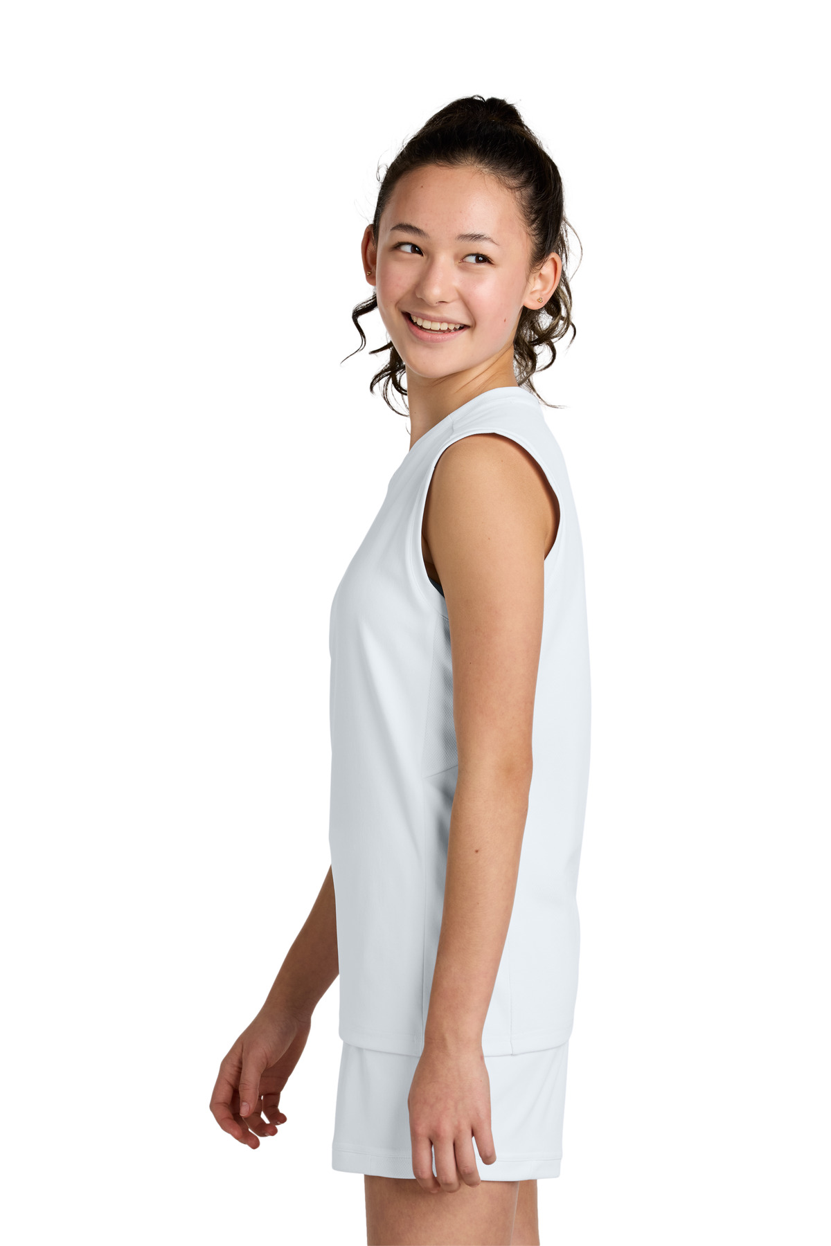 Sport-Tek Youth Club Sleeveless V-Neck YST441