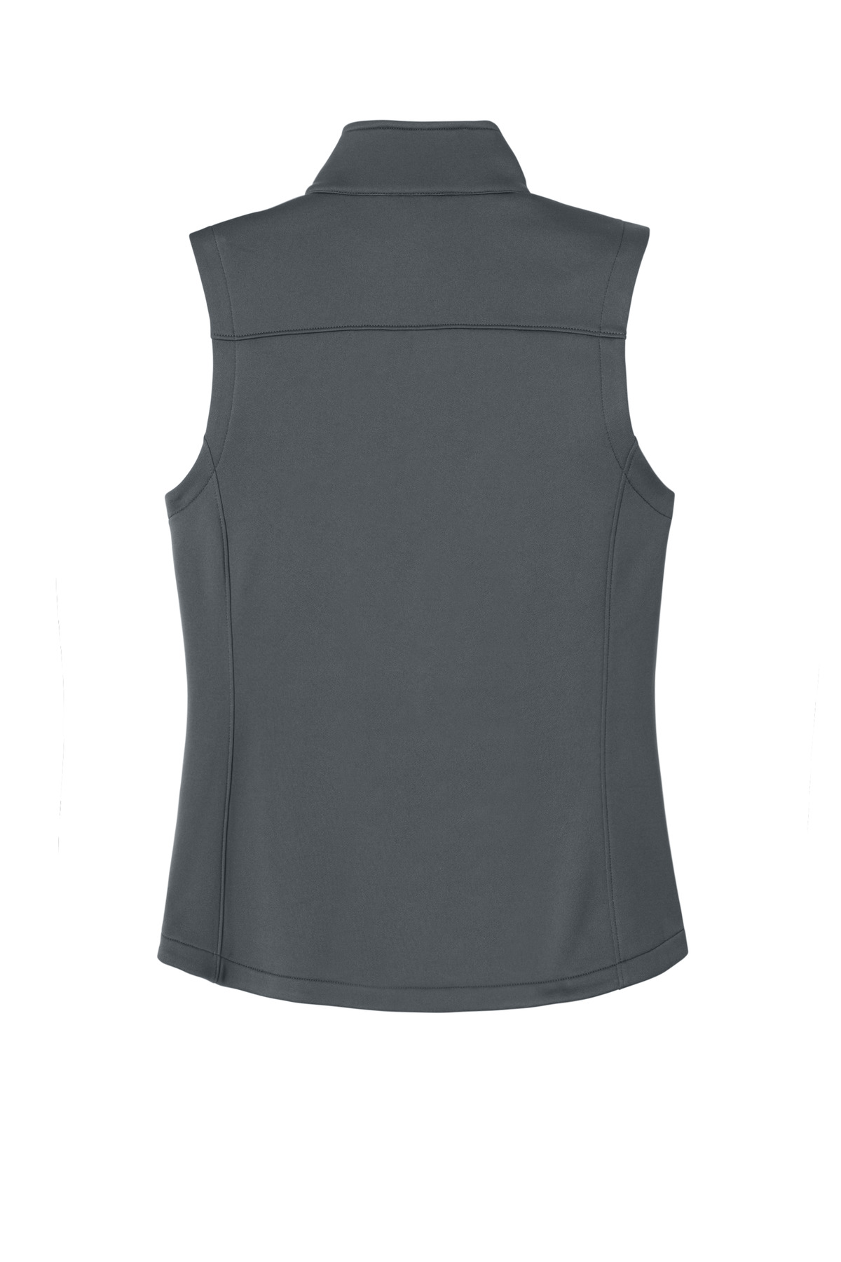 Eddie Bauer Women's Smooth Mid Layer Fleece Vest EB2570 in Iron Gate — Back