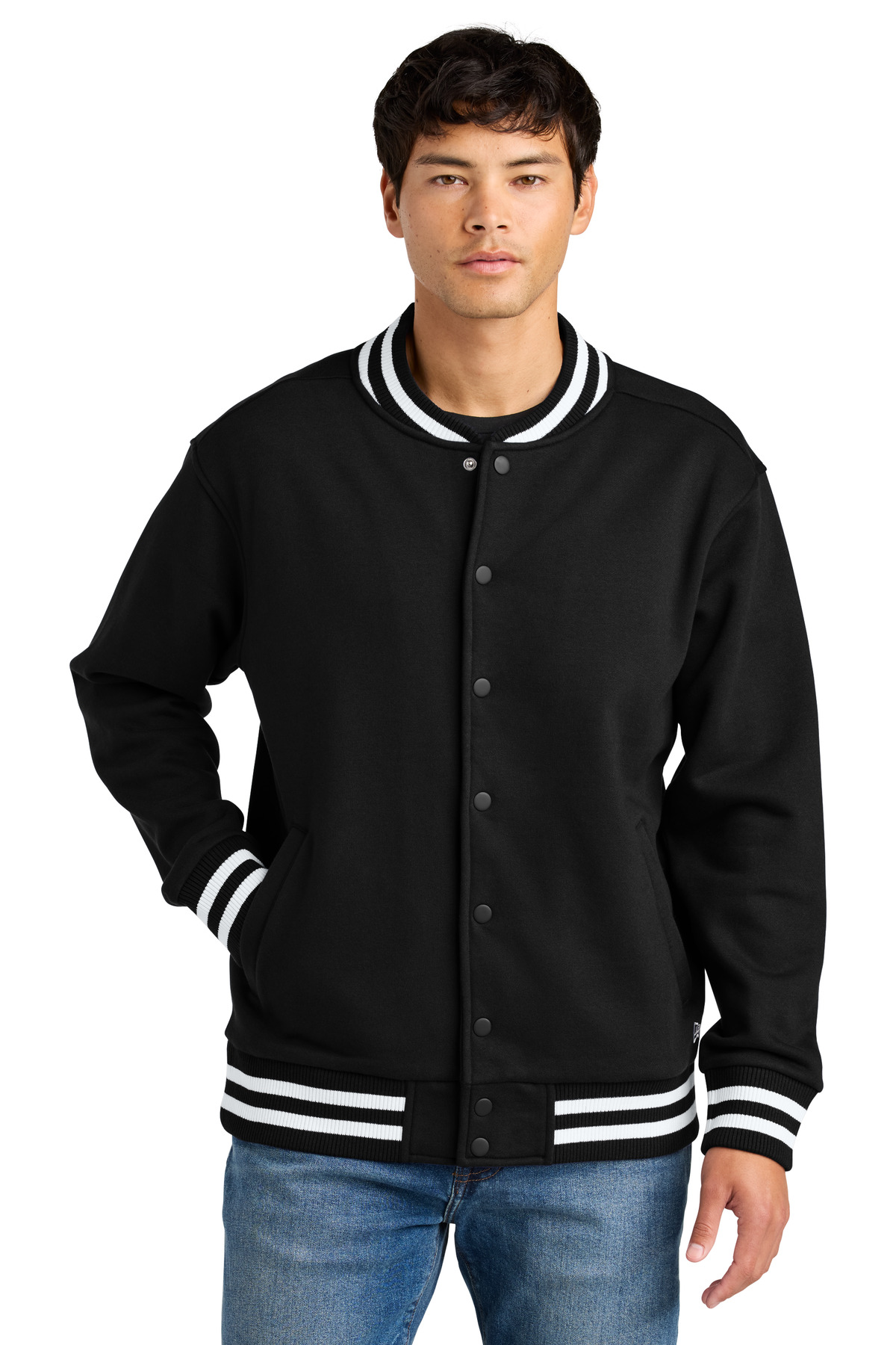 New Era ®  Varsity Heavyweight Fleece Jacket NEA560 - Front Model