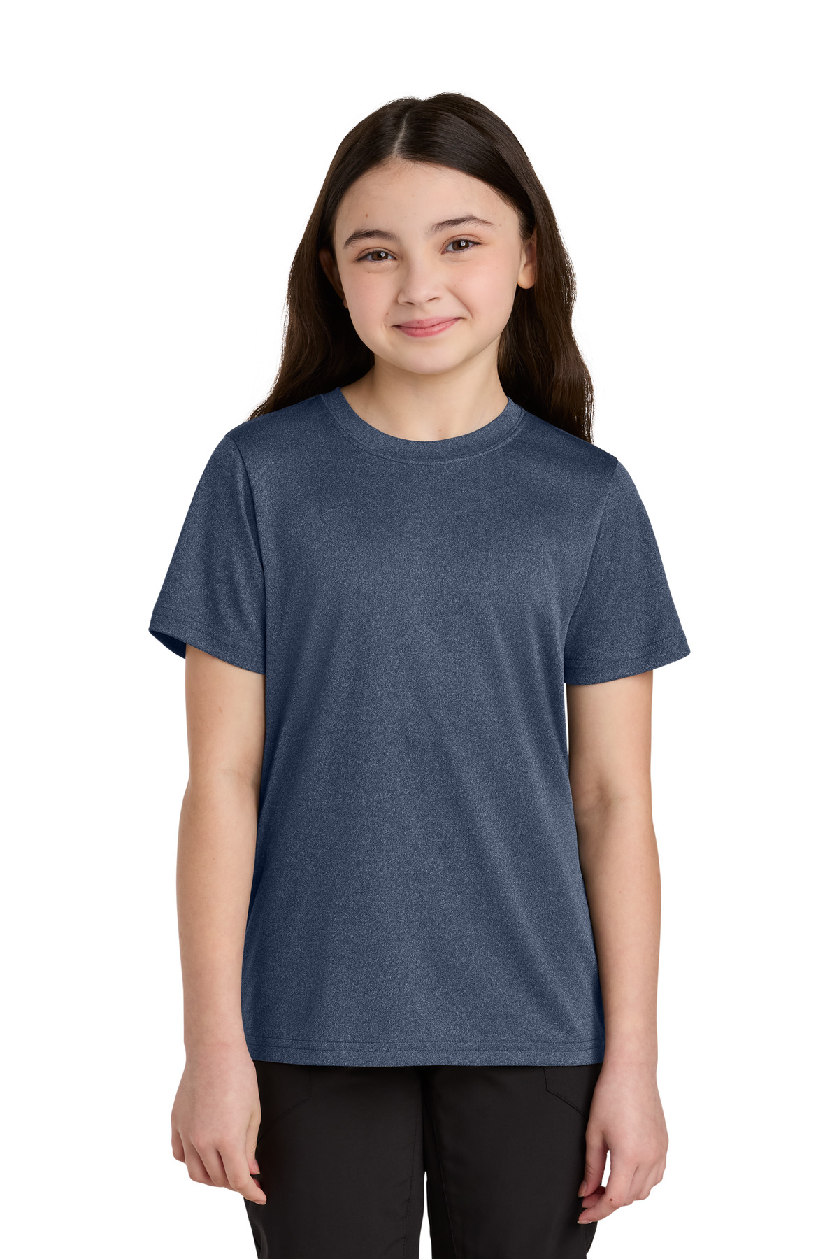 Port & Co ™ Youth Heather Performance Tee PC390Y - True Navy Heather