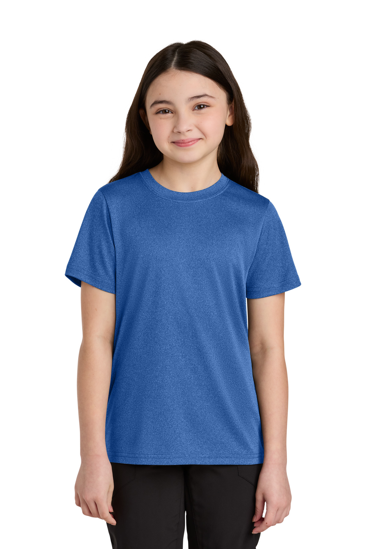 Port & Co ™ Youth Heather Performance Tee PC390Y - True Royal Heather