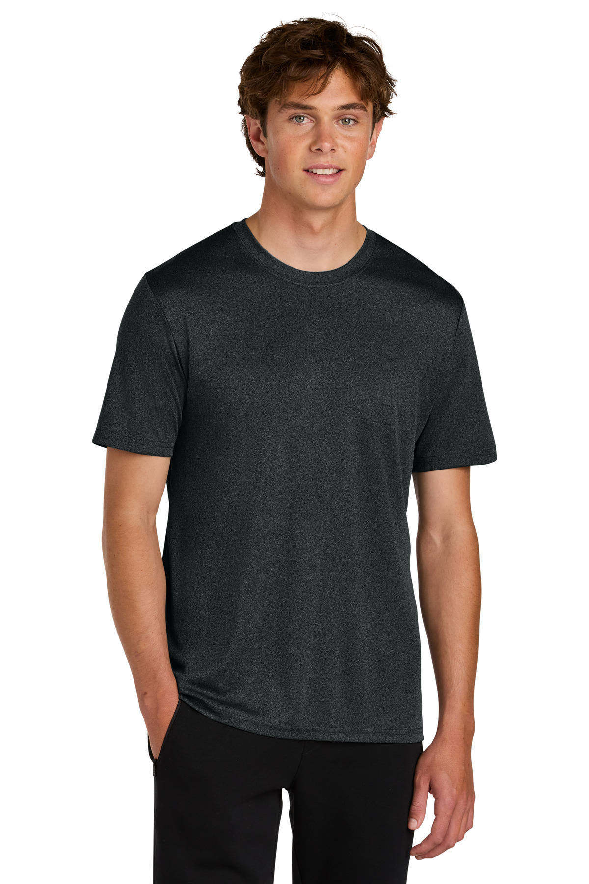 Port & Co ™ Heather Performance Tee PC390 - Black Heather