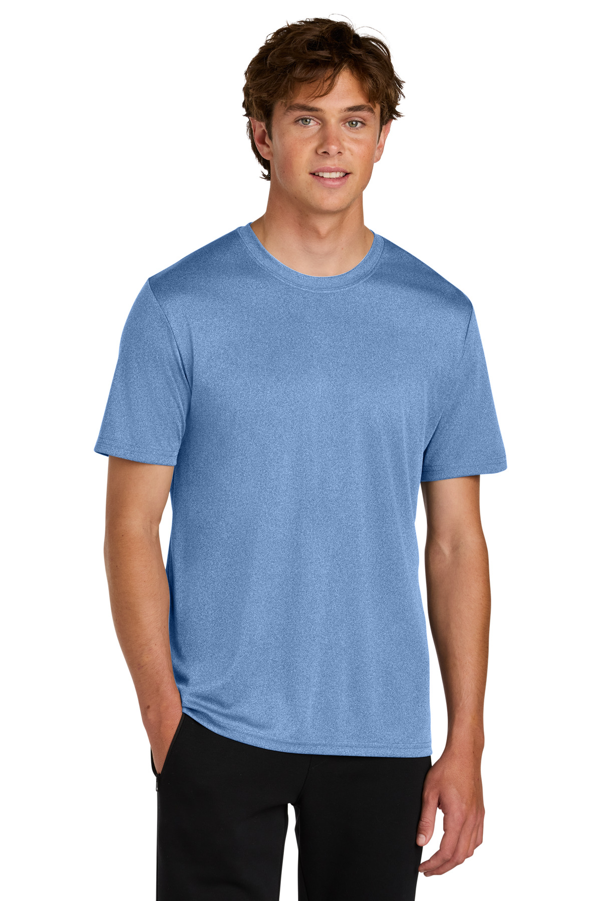 Port & Co ™ Heather Performance Tee PC390 - Carolina Blue Heather