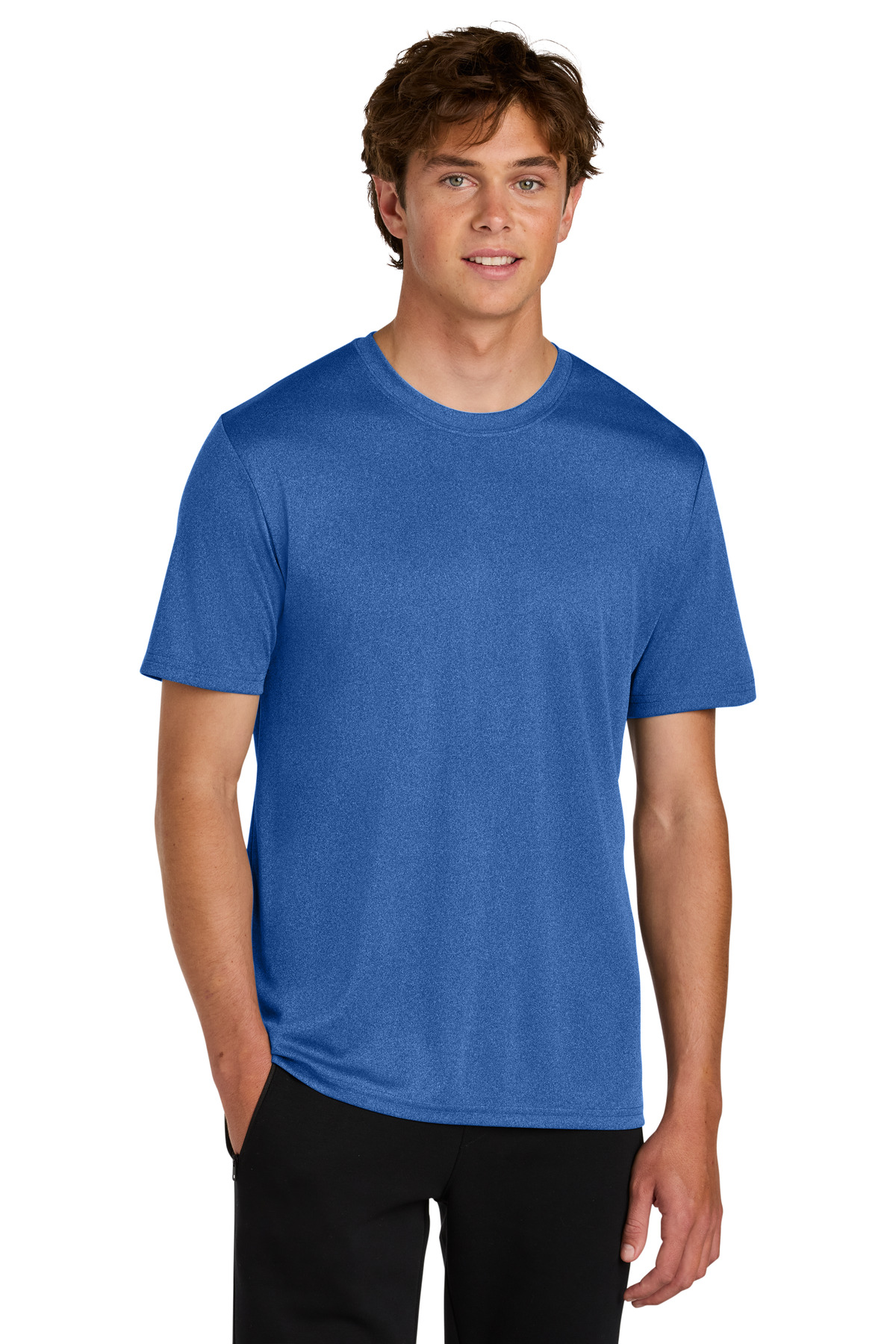 Port & Co ™ Heather Performance Tee PC390 - True Royal Heather