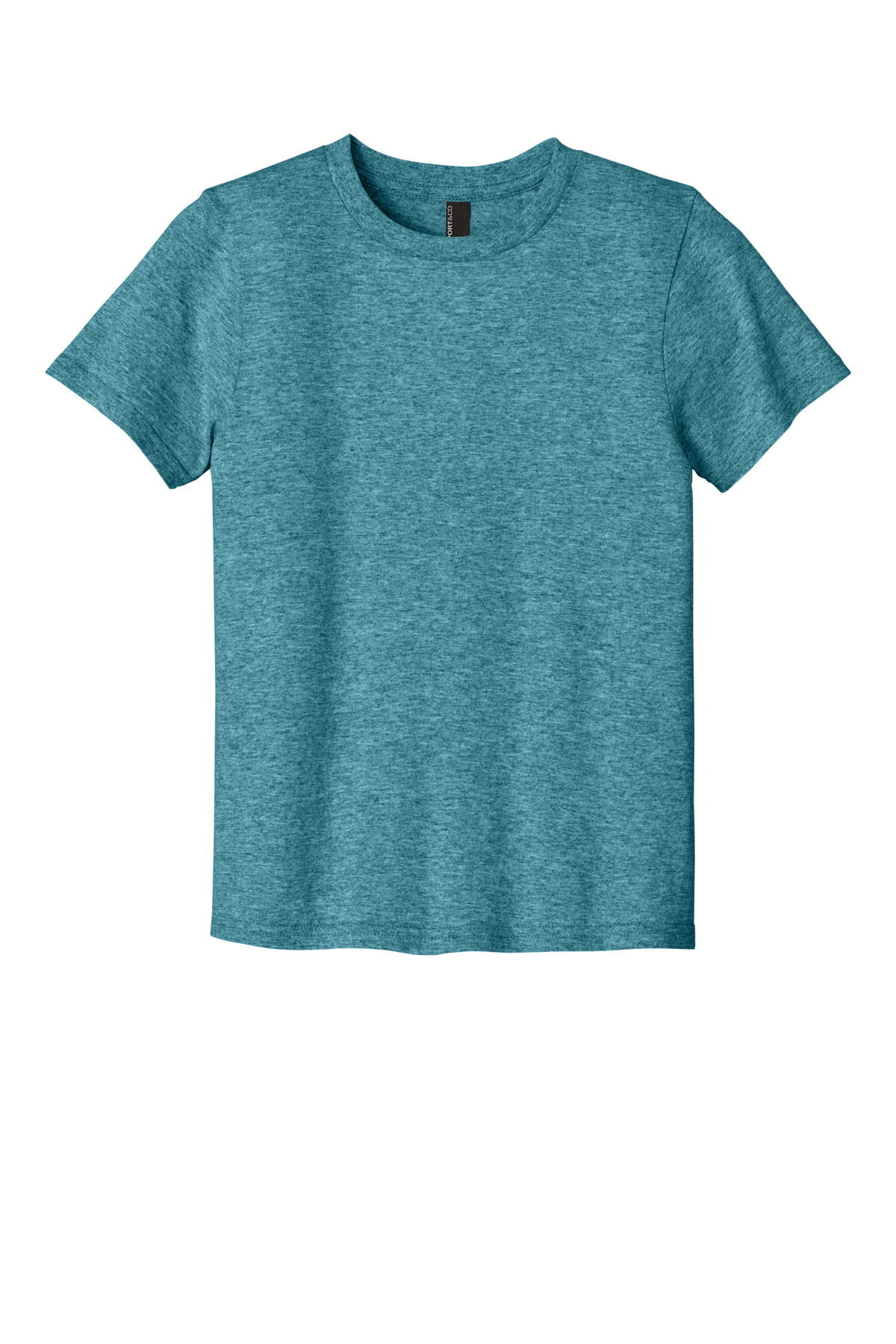 Port & Co ™ Youth Easy Cotton Tee PC43Y - Vivid Teal Heather