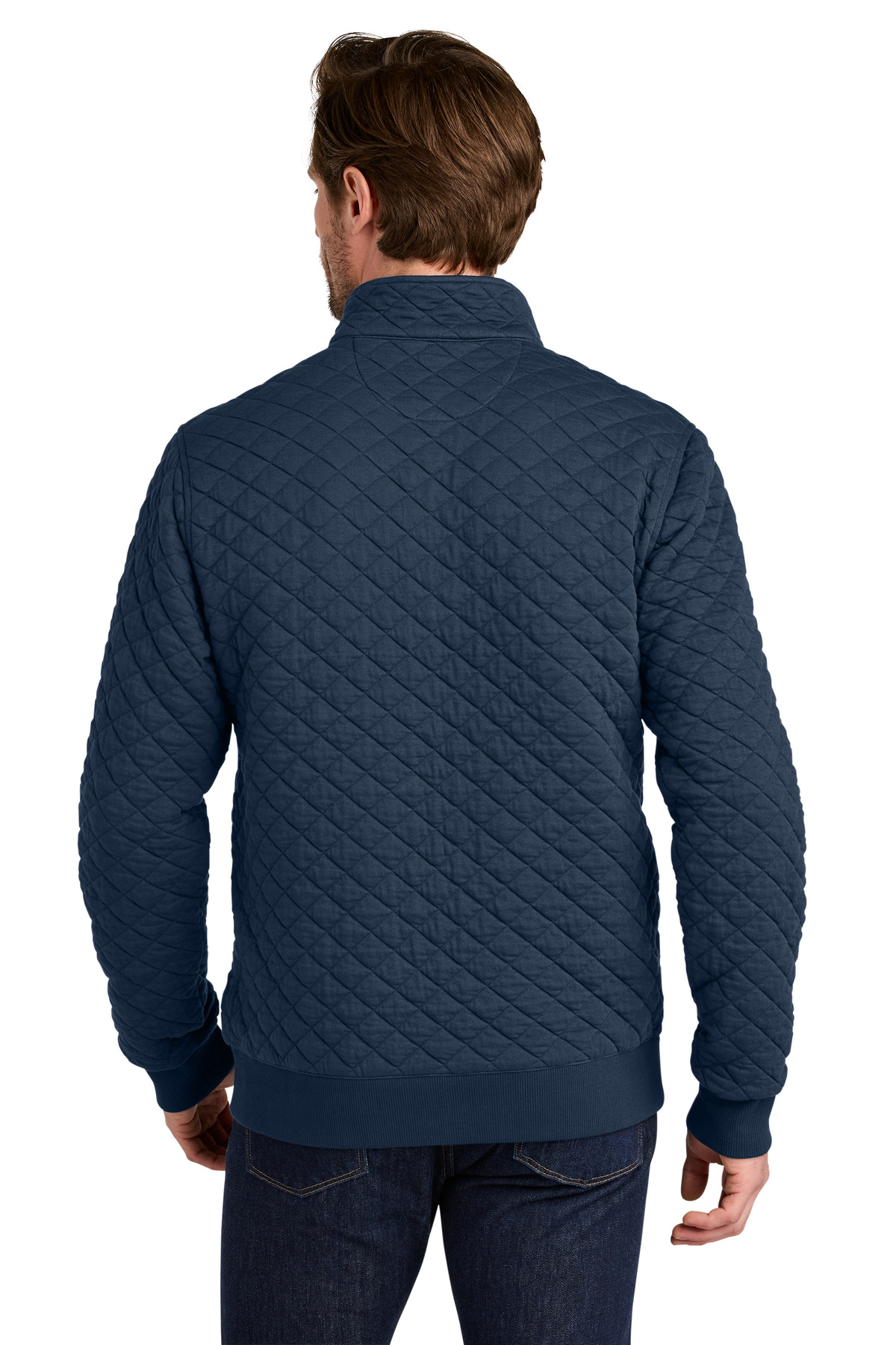 Brooks Brothers Diamond Quilt 1/4-Zip BB18212