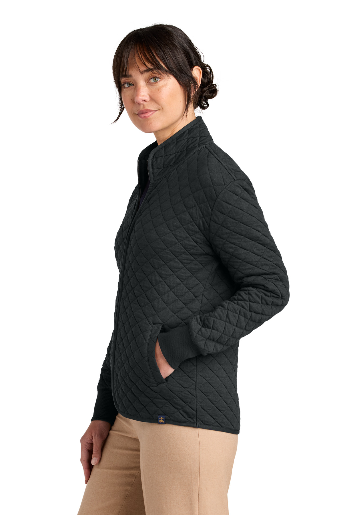 Brooks Brothers Women's Diamond Quilt Full-Zip BB18213