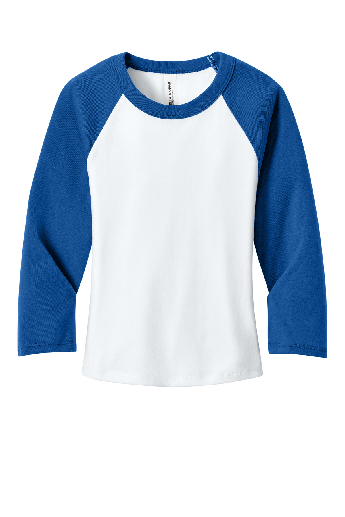 BELLA+CANVAS Women's Micro Rib 3/4 Raglan Baby Tee BC1200