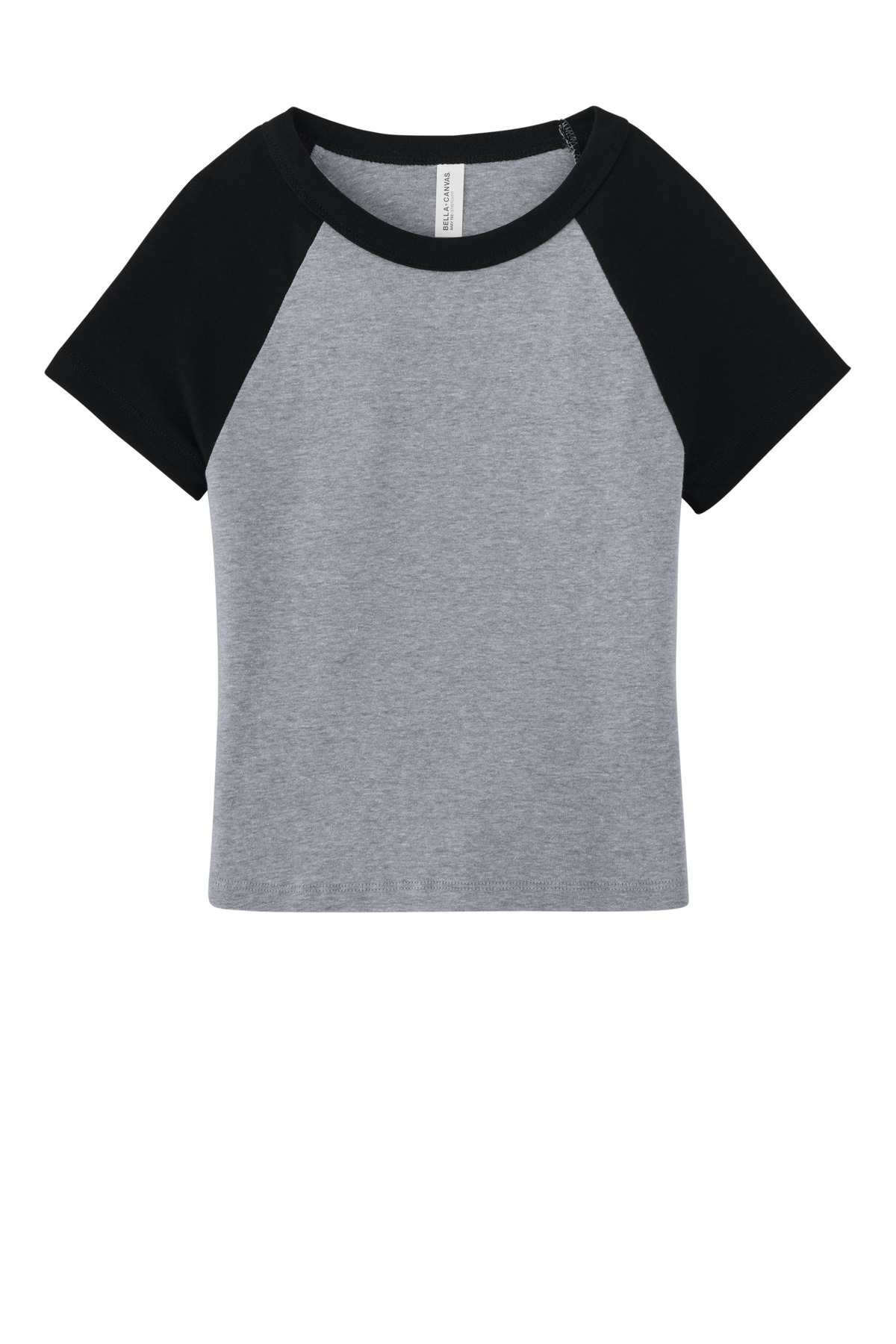 BELLA+CANVAS Women's Micro Rib Raglan Baby Tee BC1201