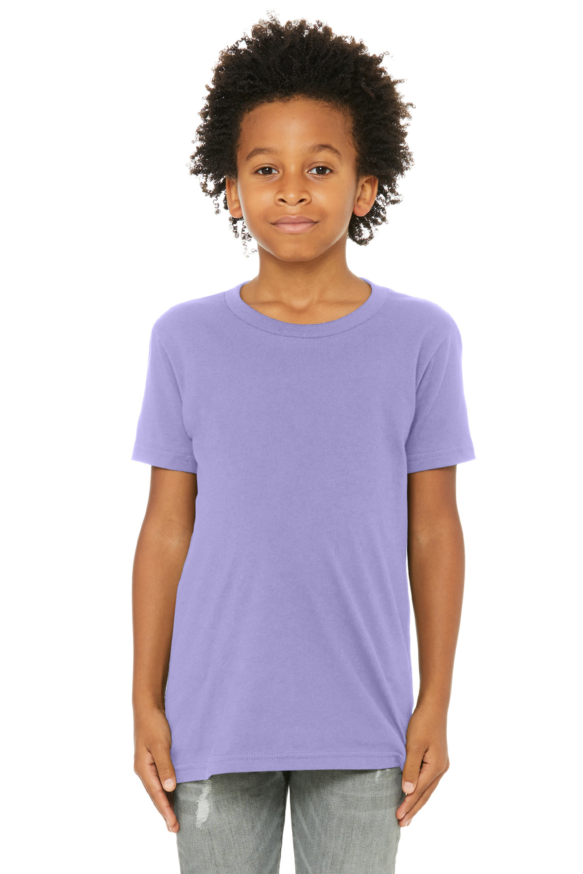 BELLA+CANVAS ® Youth Jersey Short Sleeve Tee. BC3001Y - Dark Lavender