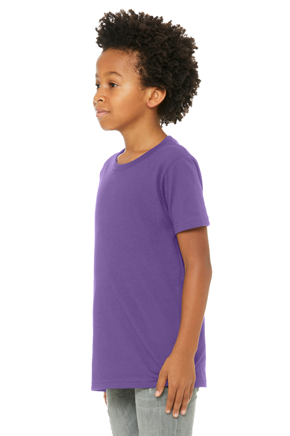 BELLA+CANVAS ® Youth Jersey Short Sleeve Tee. BC3001Y - Royal Purple
