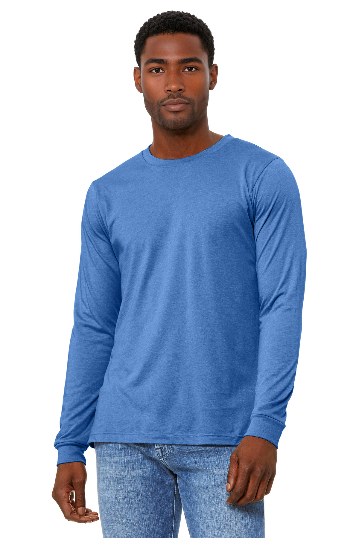 BELLA+CANVAS Unisex Heather CVC Long Sleeve Tee BC3501CVC