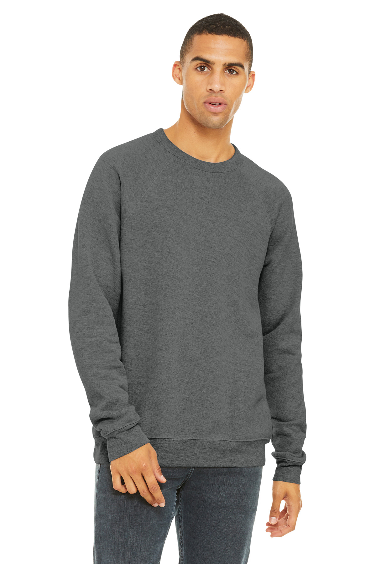 BELLA+CANVAS Unisex Sponge Fleece Raglan Sweatshirt. BC3901