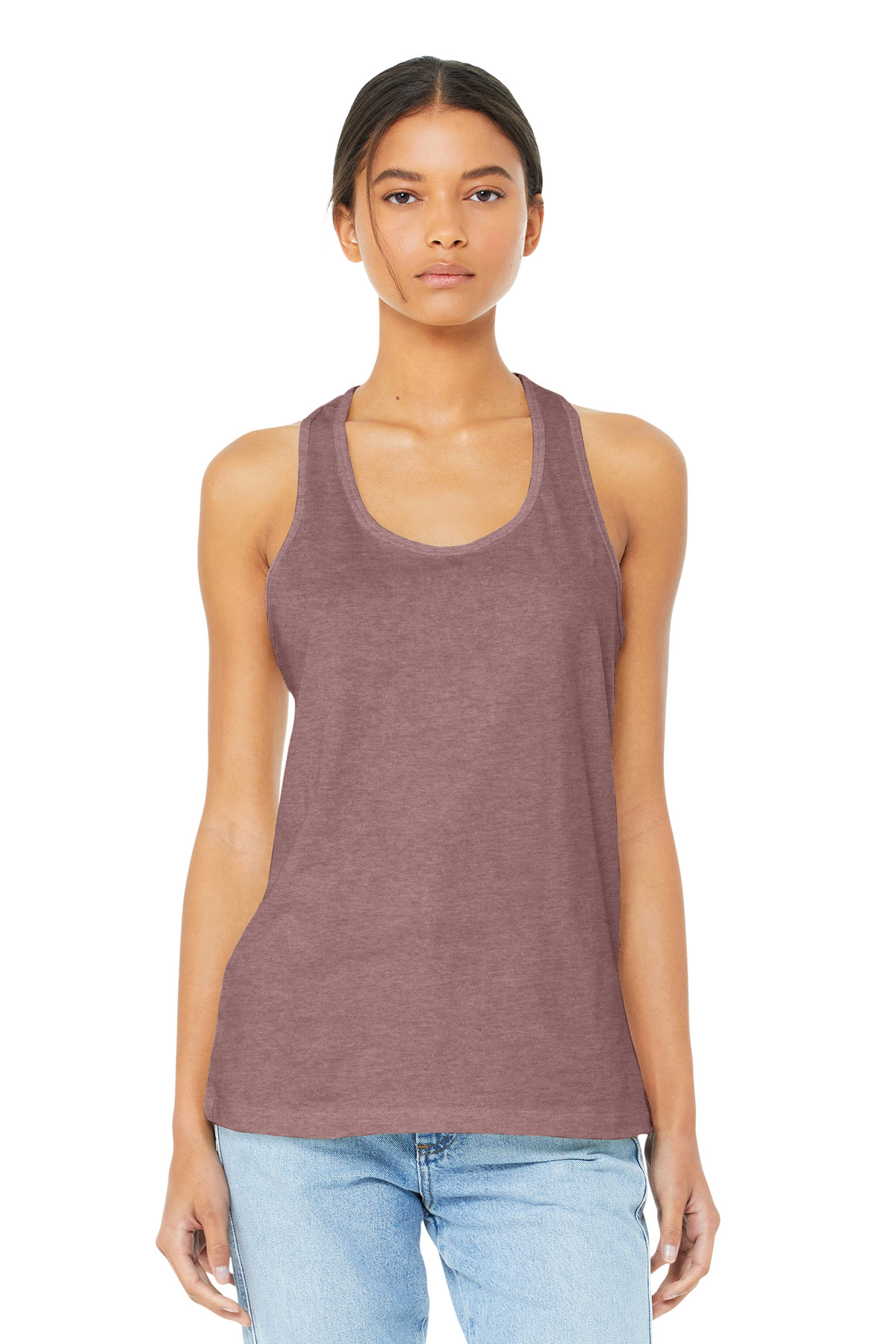 BELLA+CANVAS ® Women's Jersey Racerback Tank. BC6008 - Heather Mauve