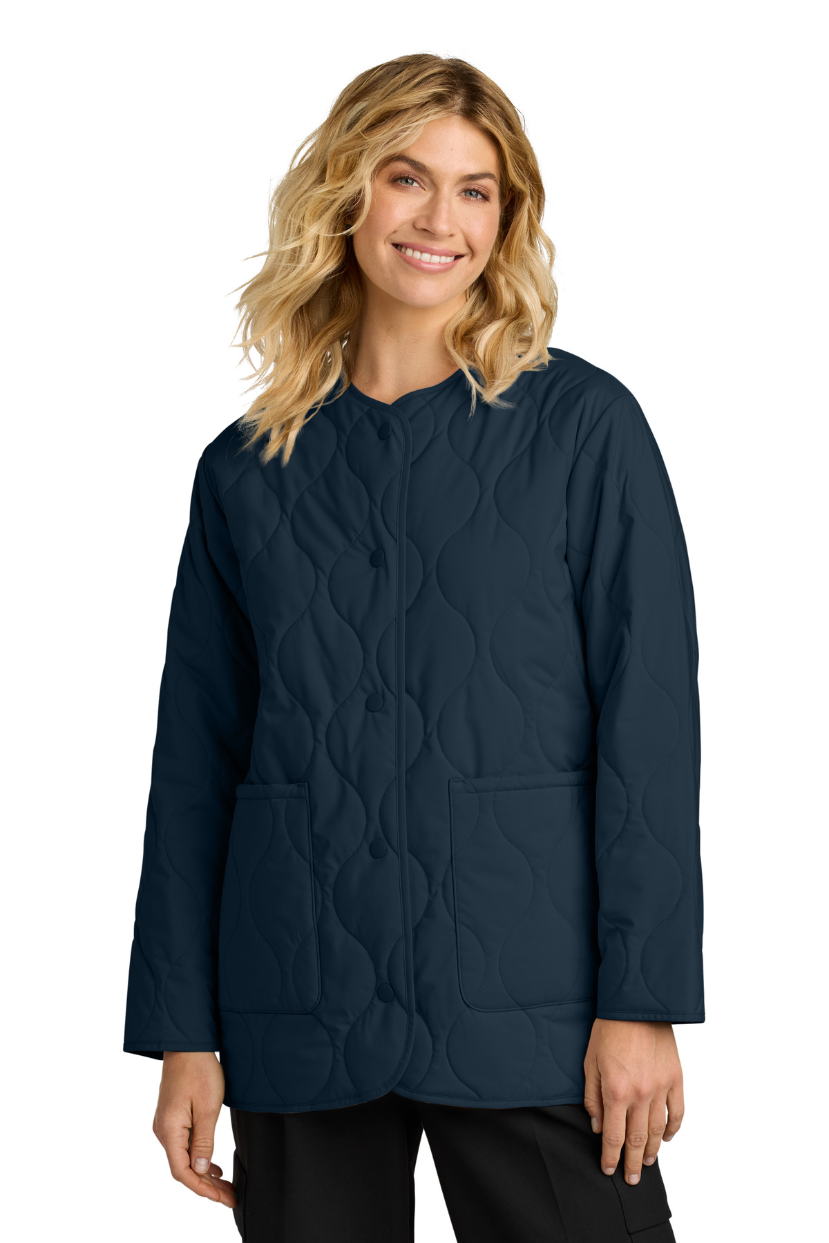 Mercer+Mettle ®  Women's Quilted Liner Jacket MM7203 - Front Model