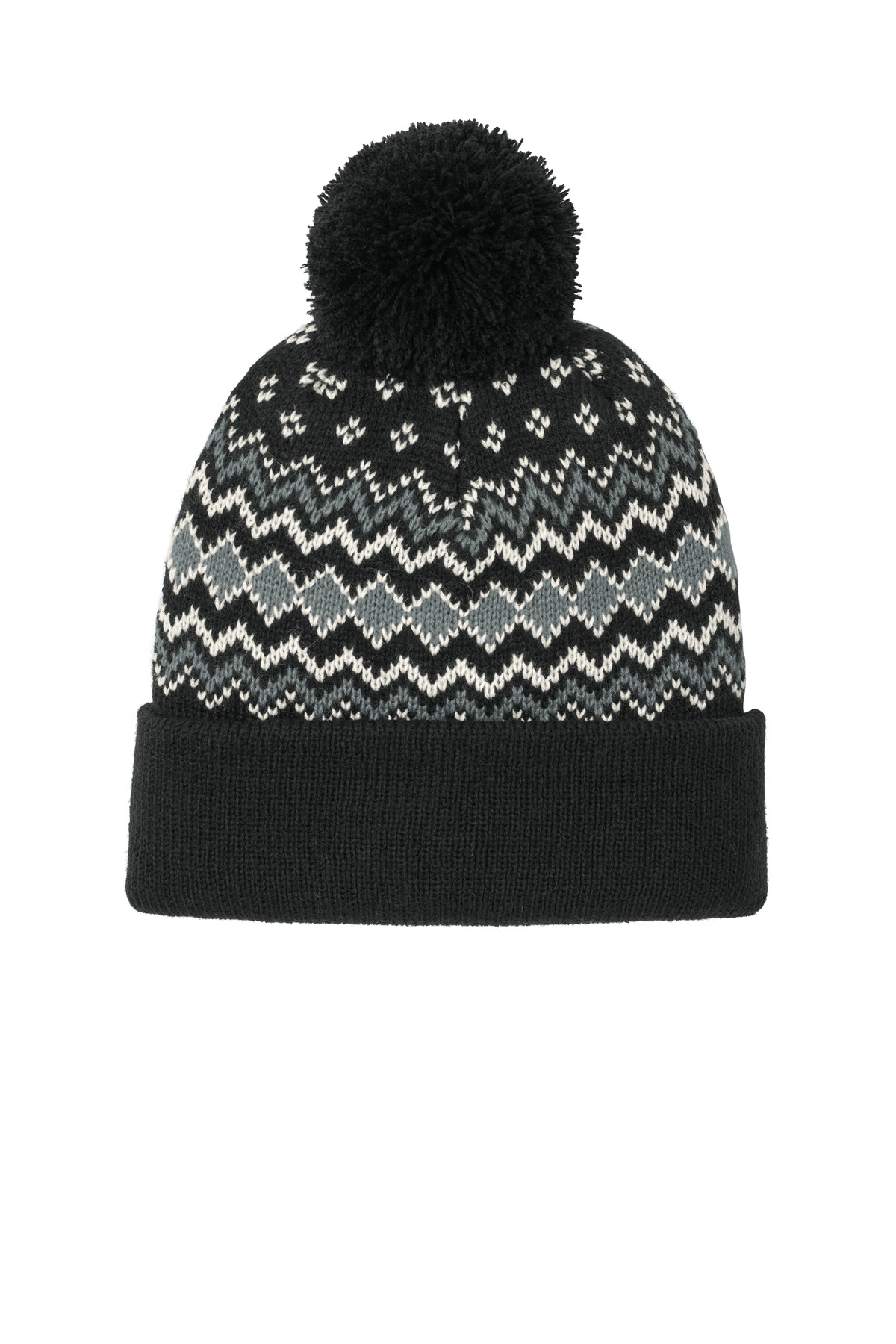 Port Authority Alpine Pom Beanie-Port Authority