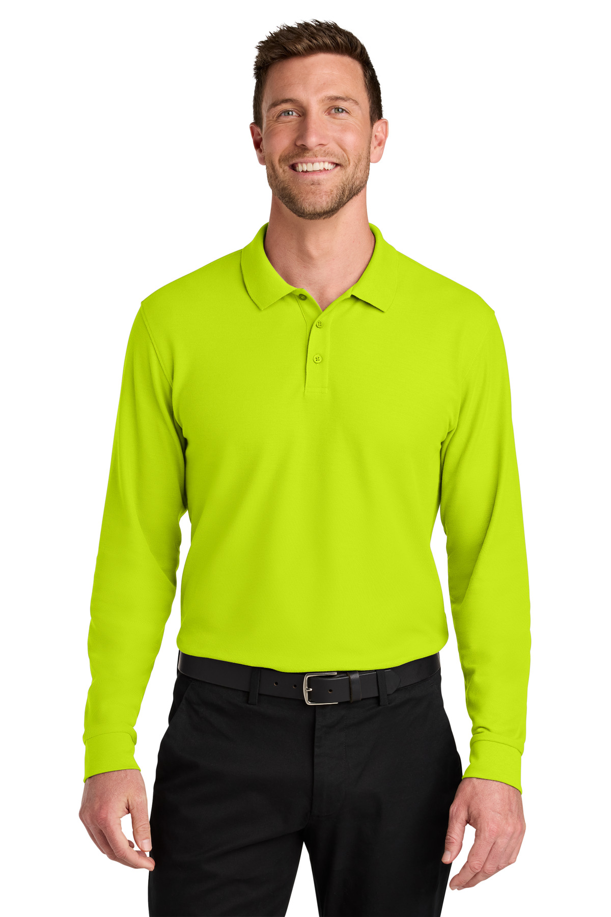 Port Authority ® Wearever Signature Pique Long Sleeve Polo K200LS - Image 5