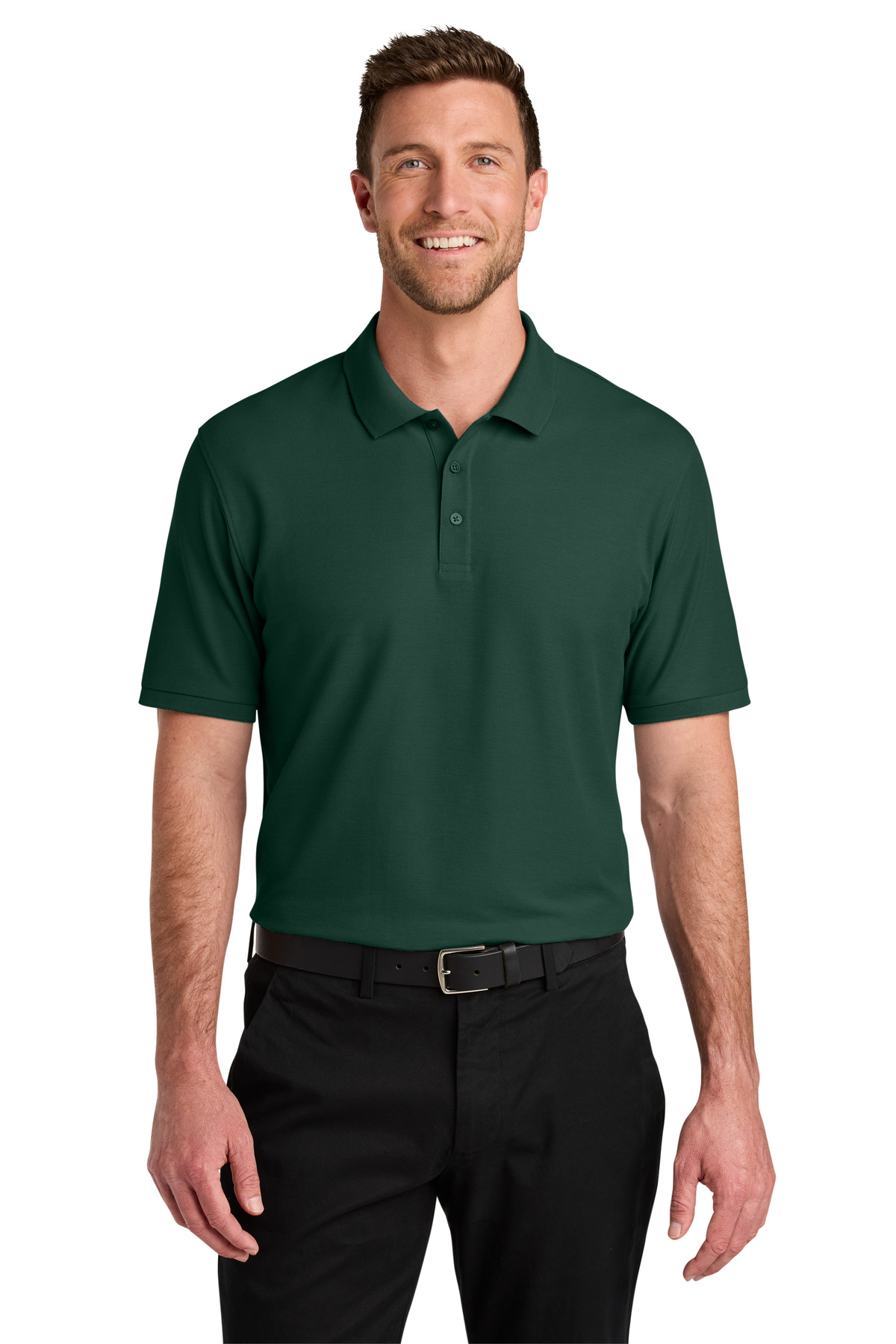 Port Authority Port Authority Wearever Signature Pique Polo K200 in Dark Green