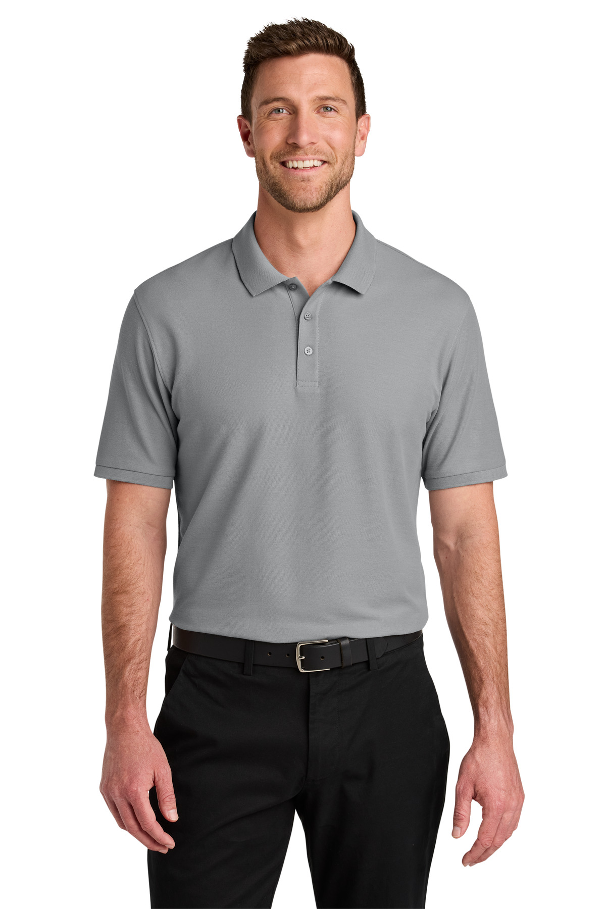 Port Authority Port Authority Wearever Signature Pique Polo K200 in Gusty Grey