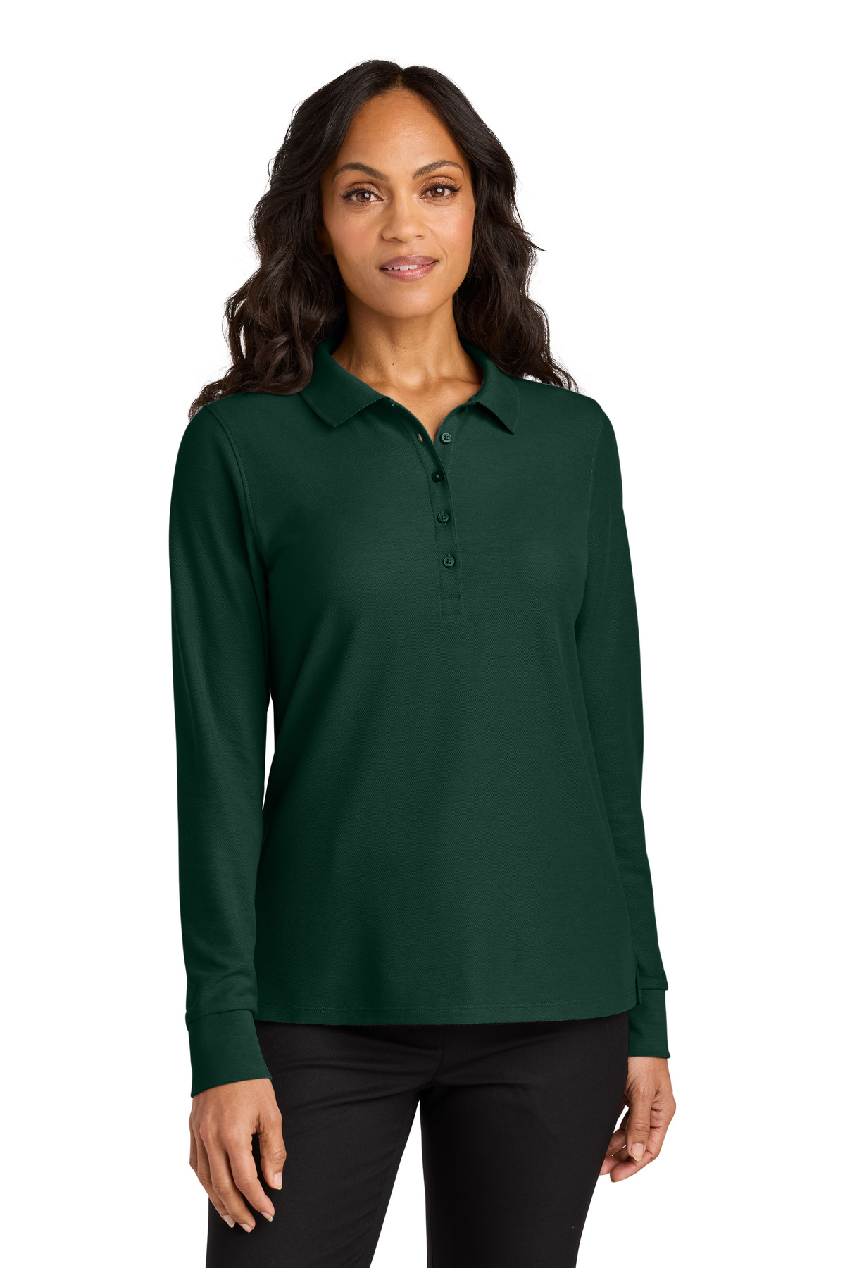 Port Authority ® Women's Wearever Signature Pique Long Sleeve Polo LK200LS - Image 2