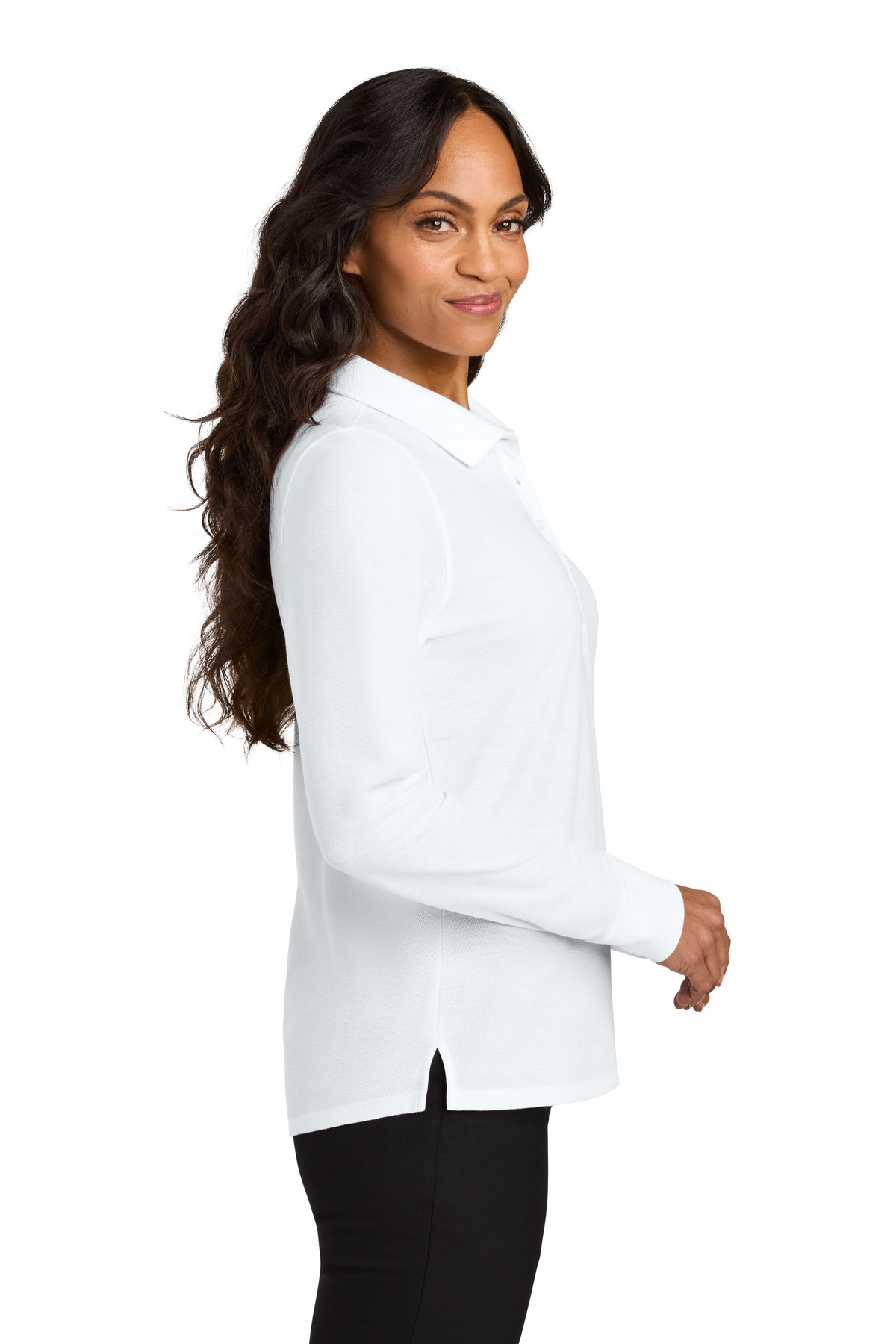 Port Authority Women's Wearever Signature Pique Long Sleeve Polo LK200LS