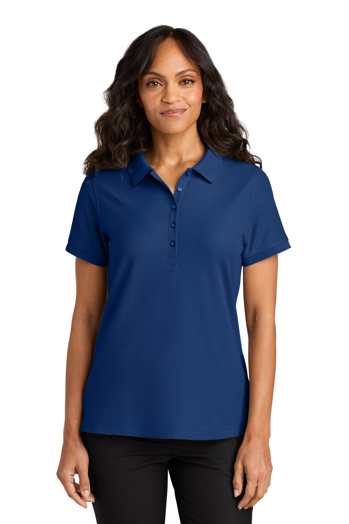 Women's Wearever Signature Pique Polo - Royal